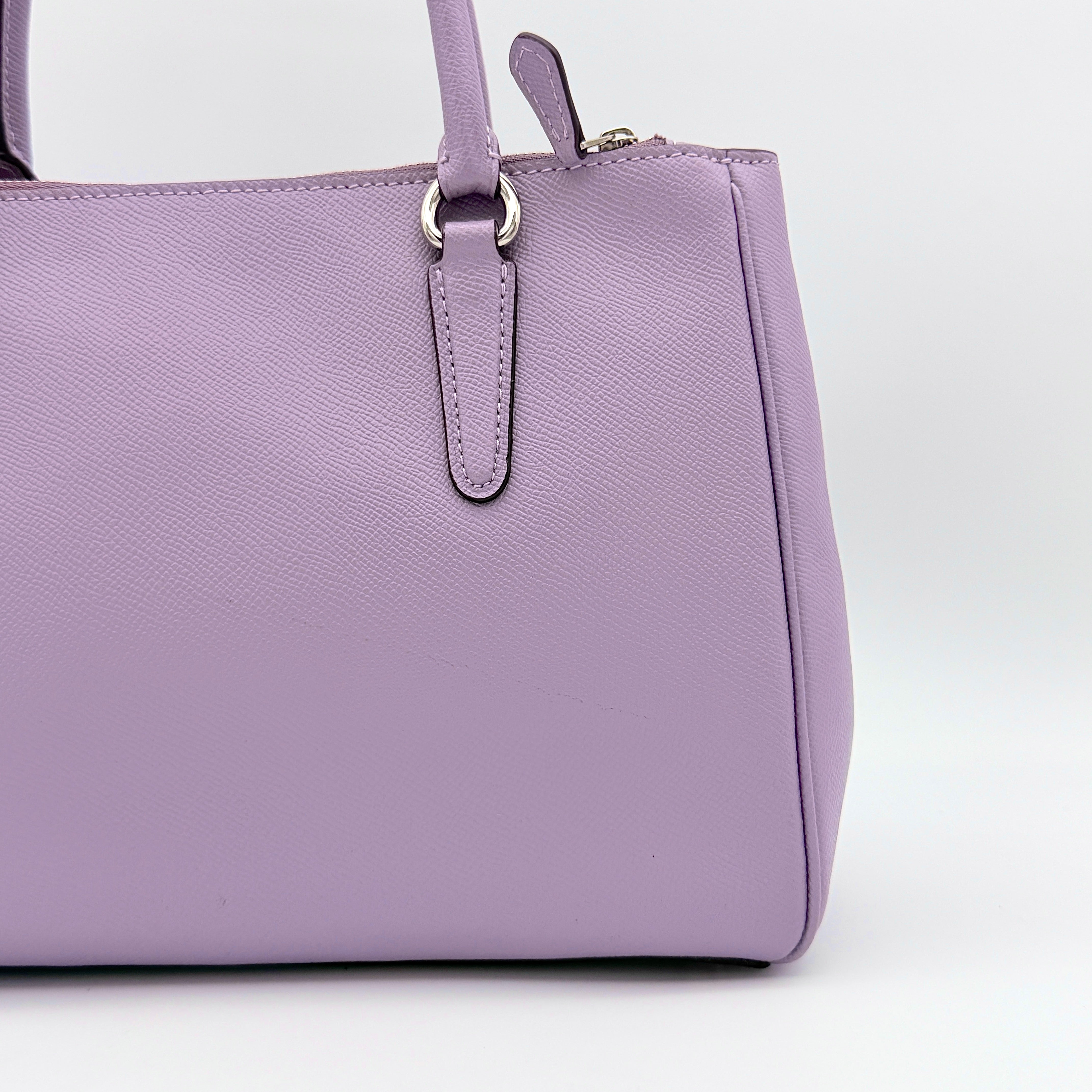 Coach 2Way Surrey Carryall Handbag Lilac Purple