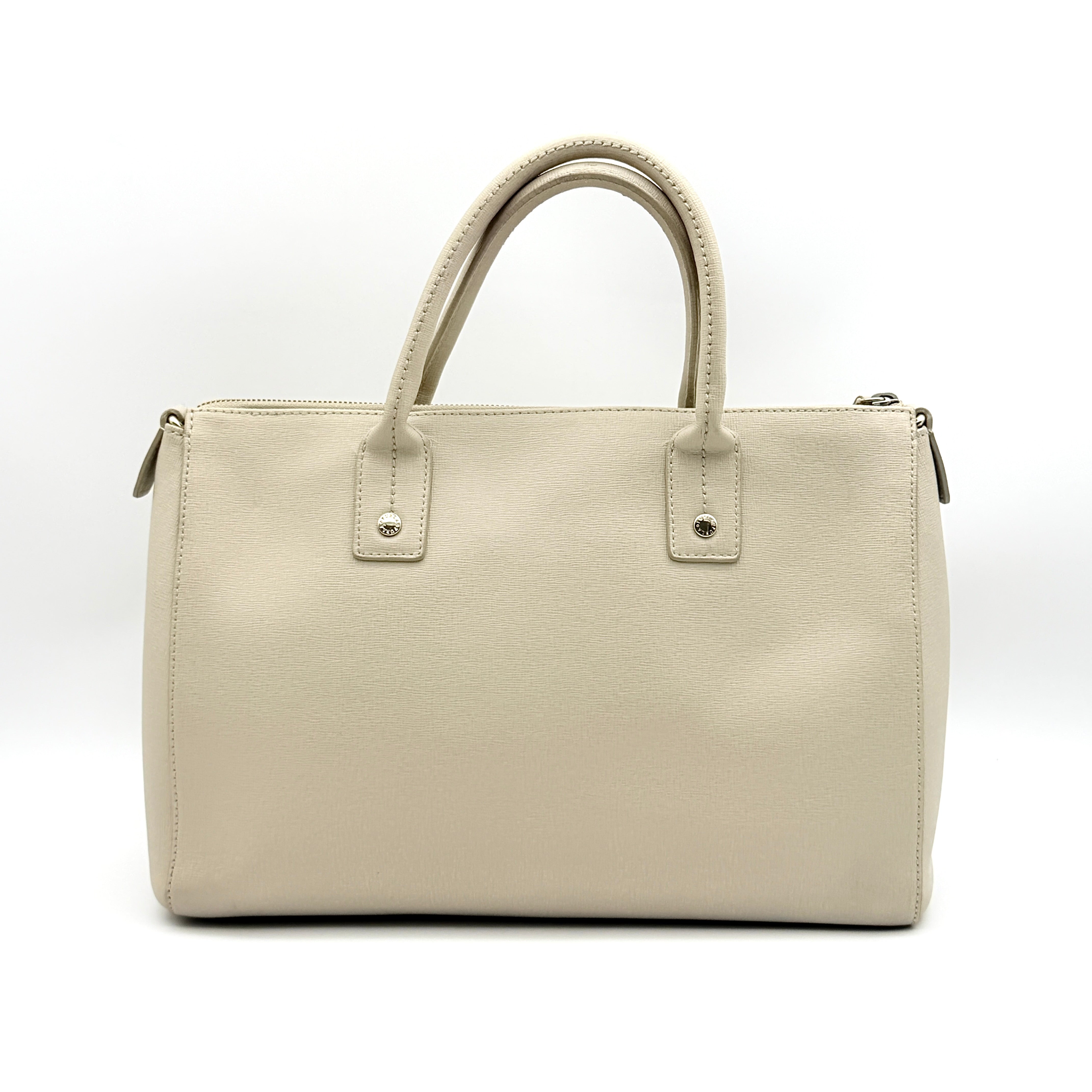Furla Linda Satchel Handbag Beige