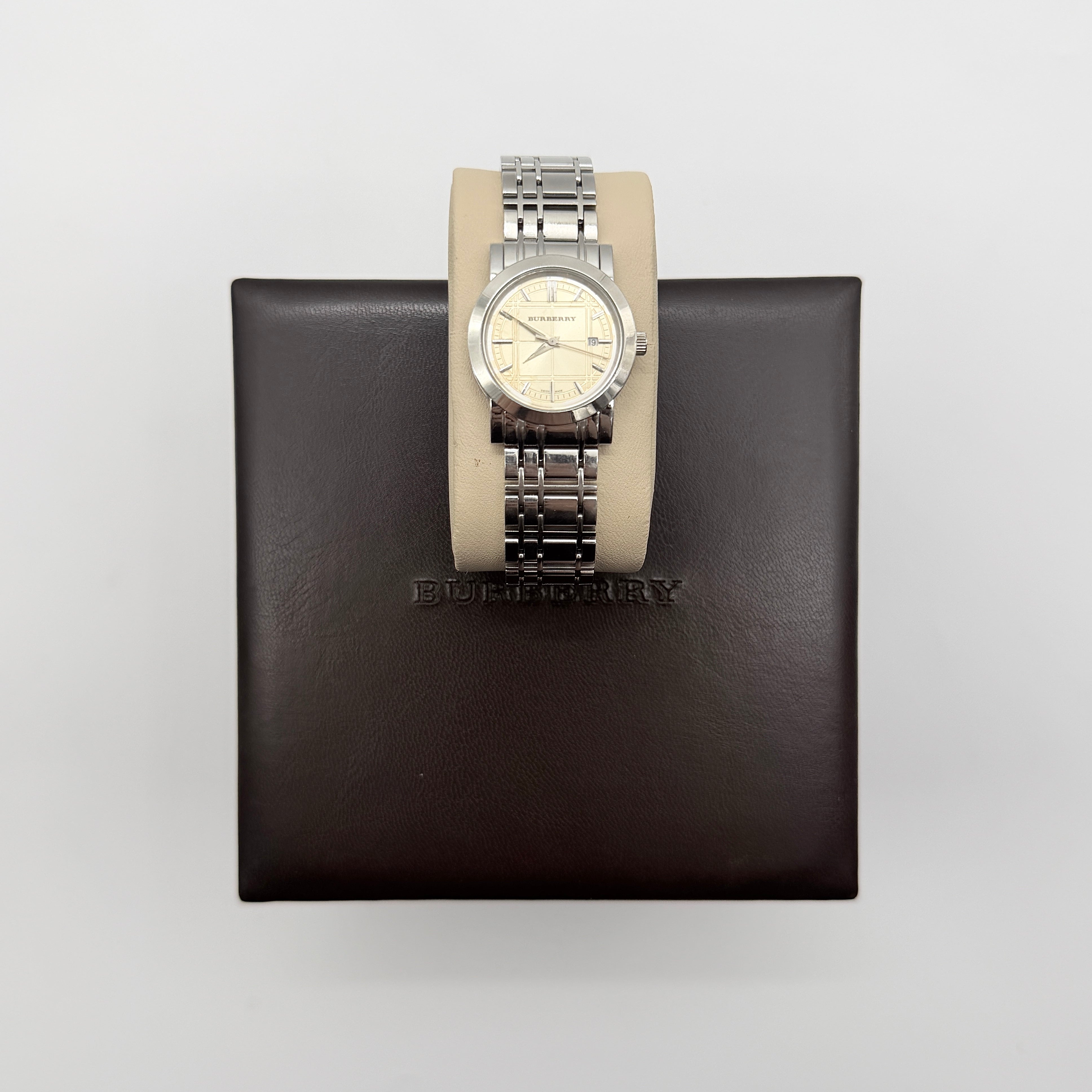 Burberry Heritage BU1353 Champagne Dial Stainless Steel Watch