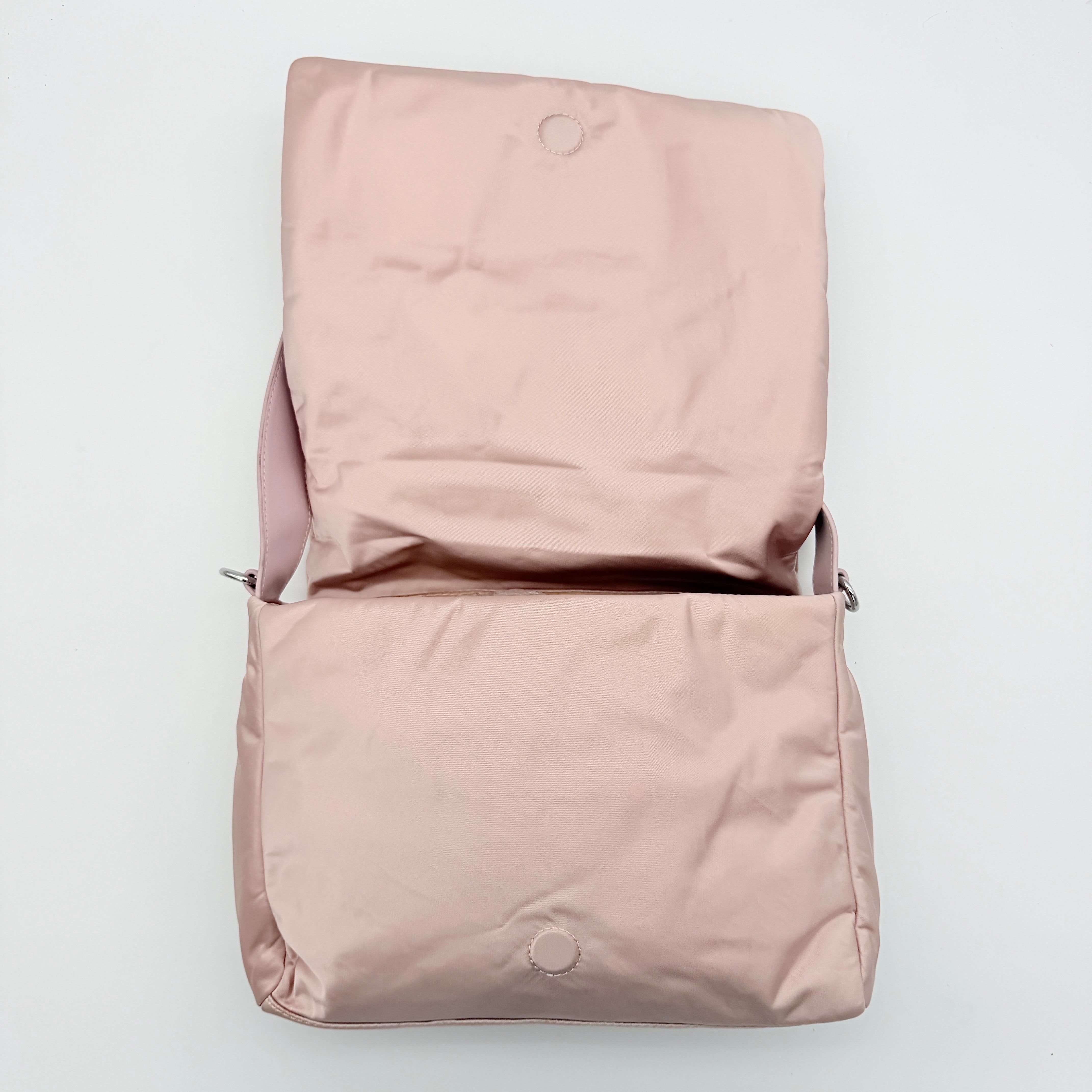 Diesel 2Way Embroidered Padded Shoulder Bag Pink
