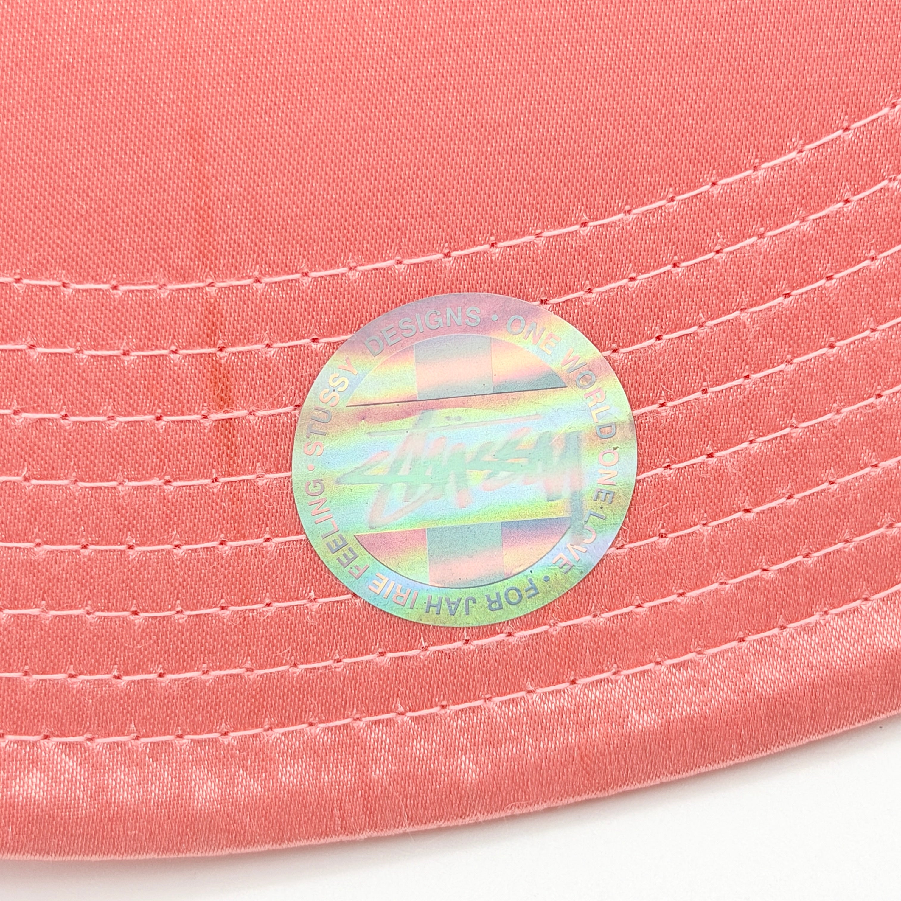 Stussy Polyester Embroidered Satin Cap Pink