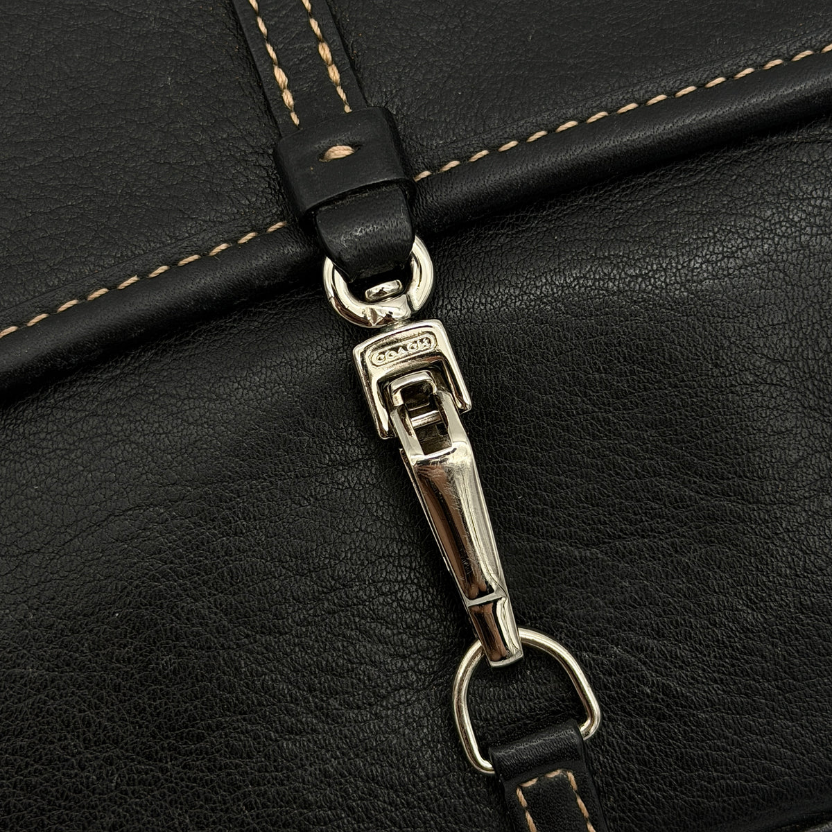 Coach Y2K Demi Clip Baguette Shoulder Bag Black