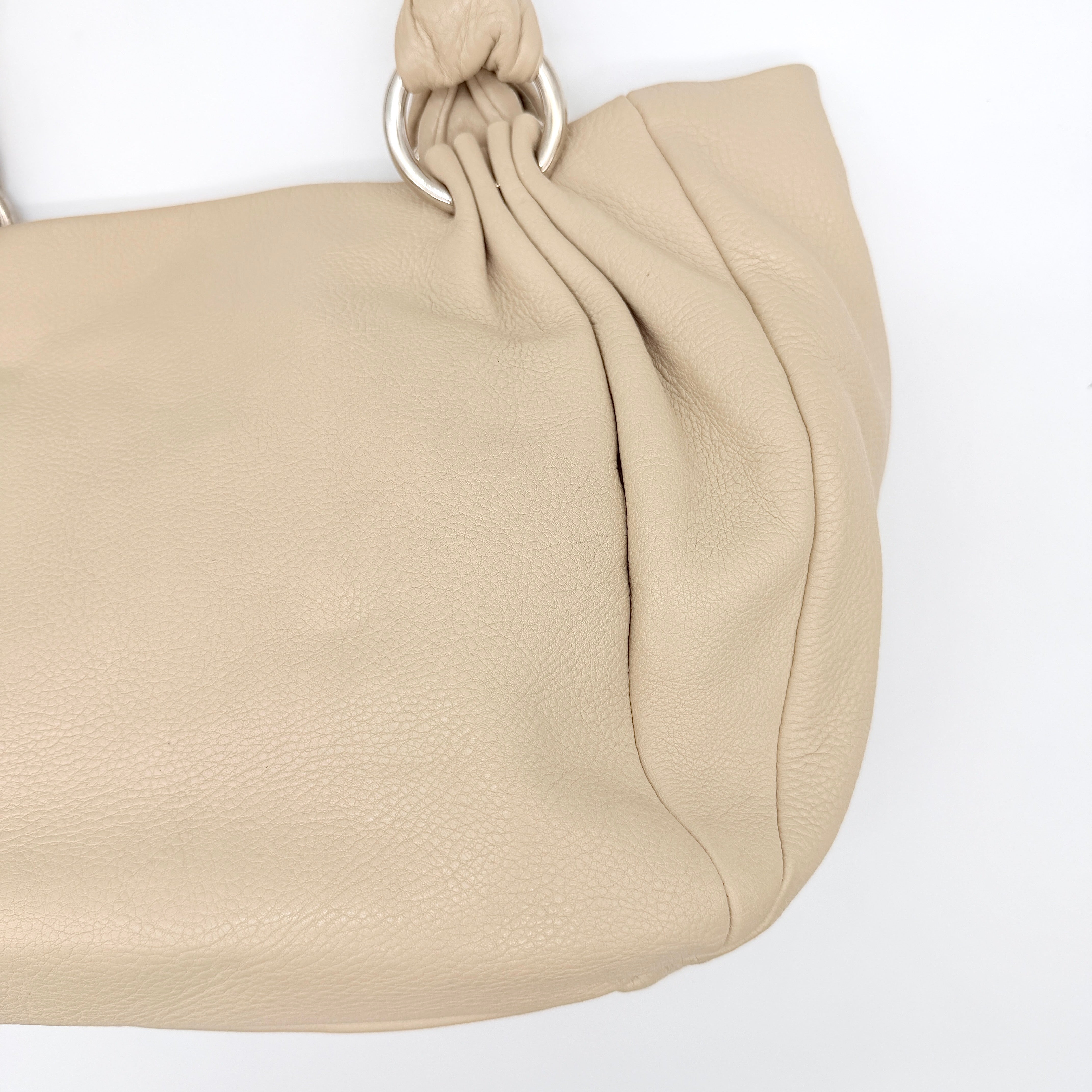 Furla Leather Shoulder Bag Beige