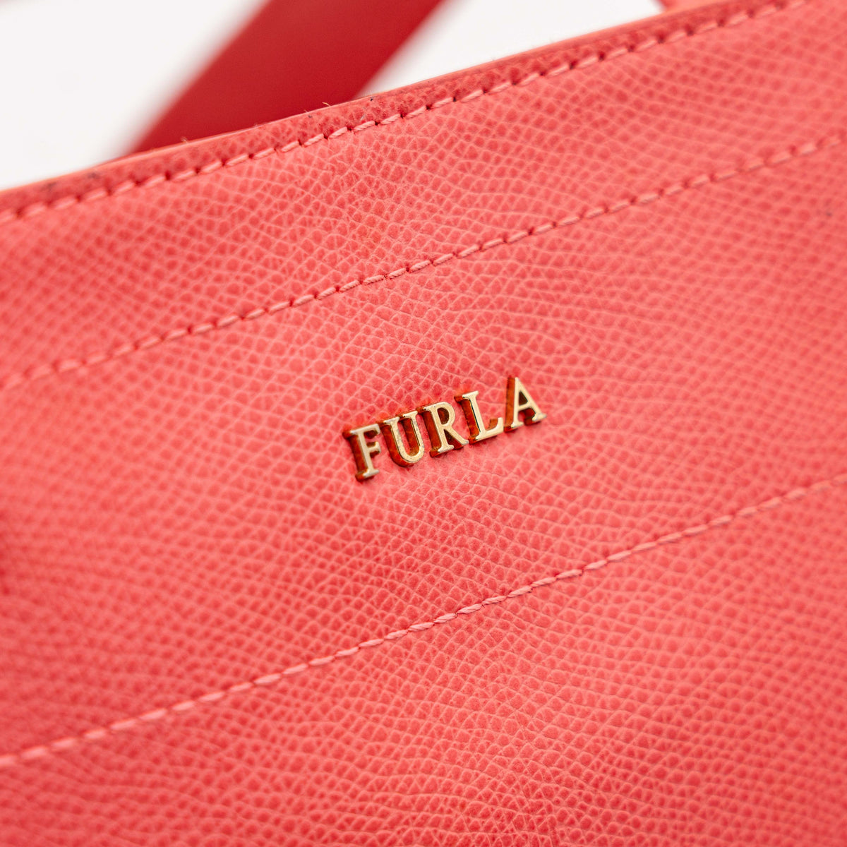 Furla Leather Tote Bag Pink