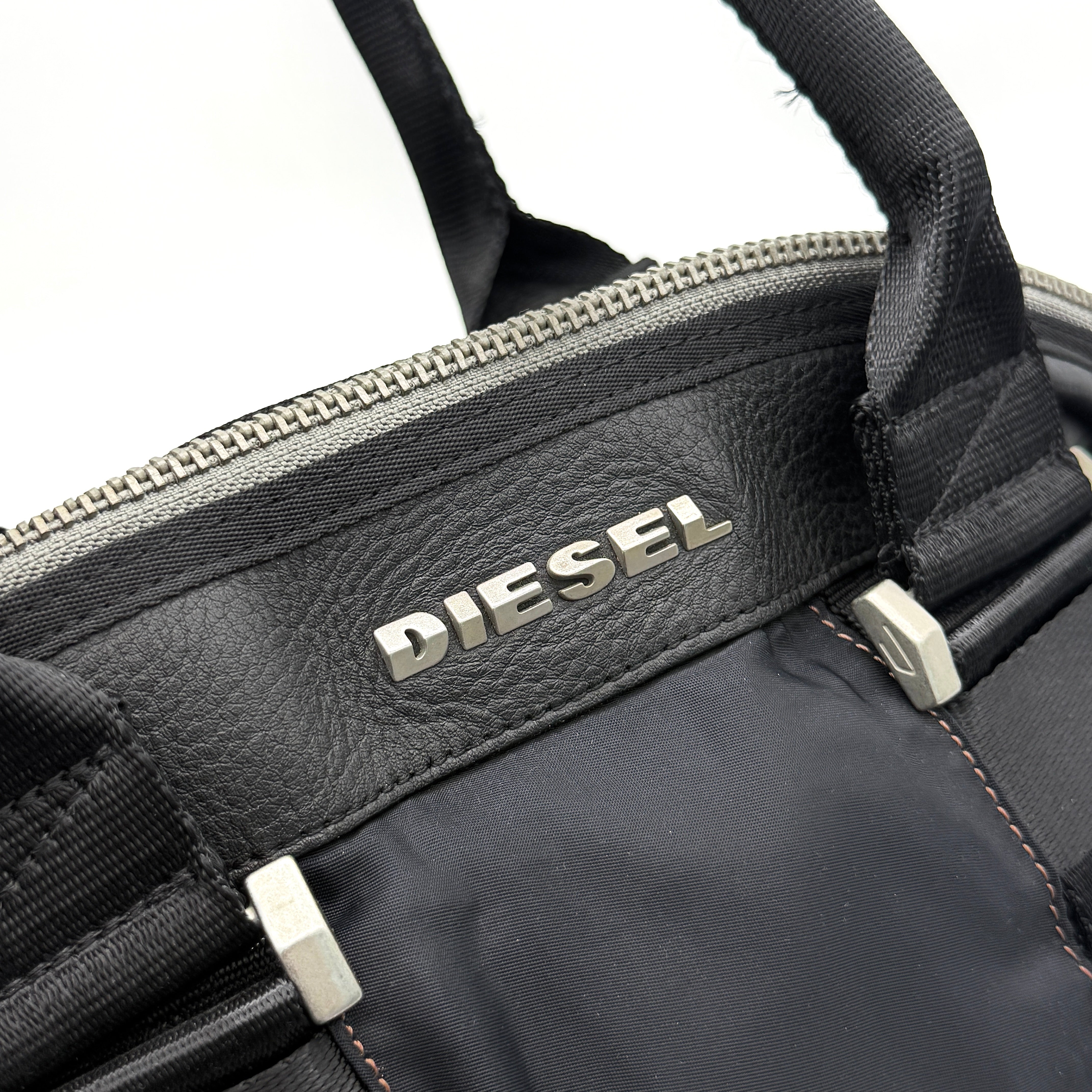 Diesel Y2K Nylon Shoulder Bag Black
