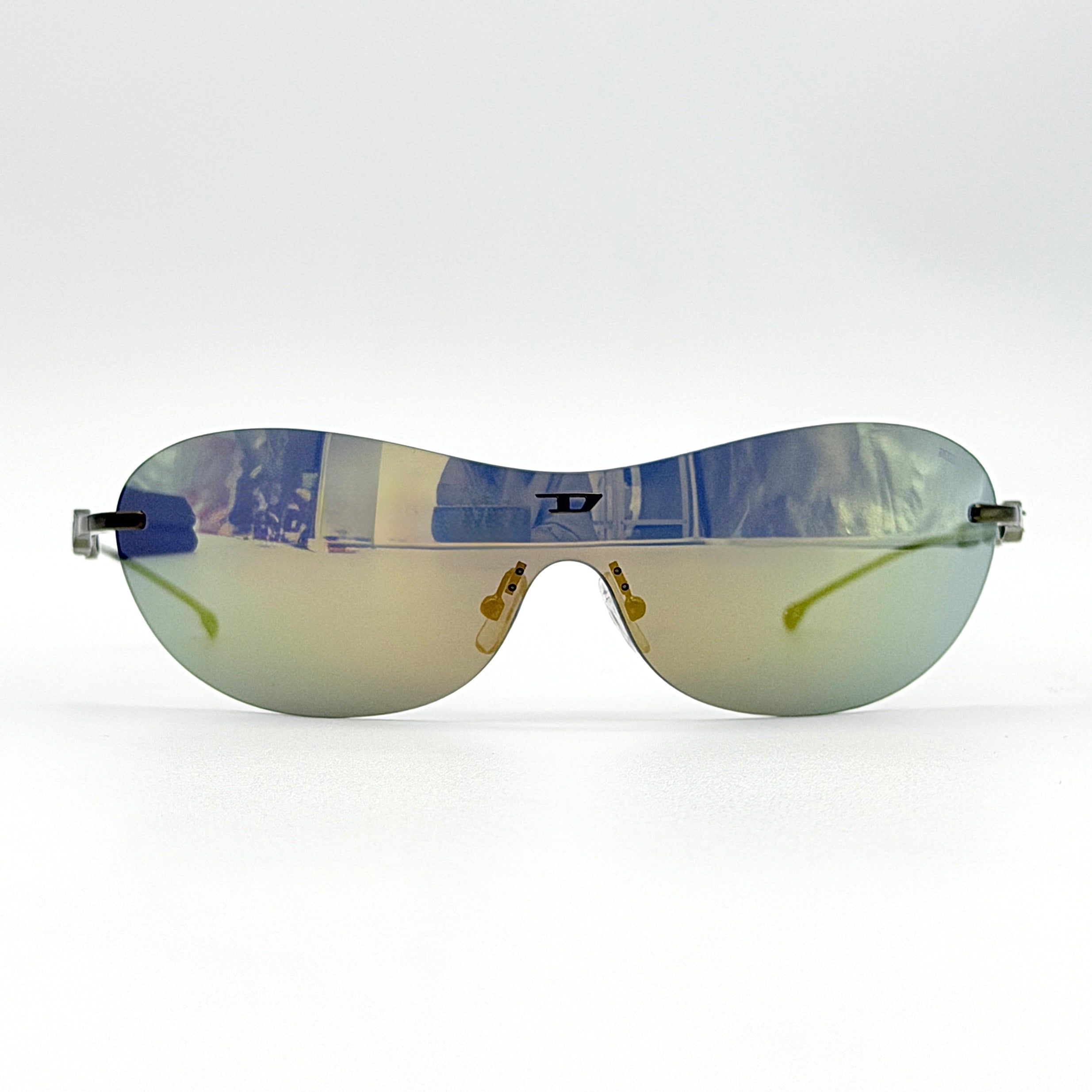 Diesel DL1006 Rimless Sunglasses Green
