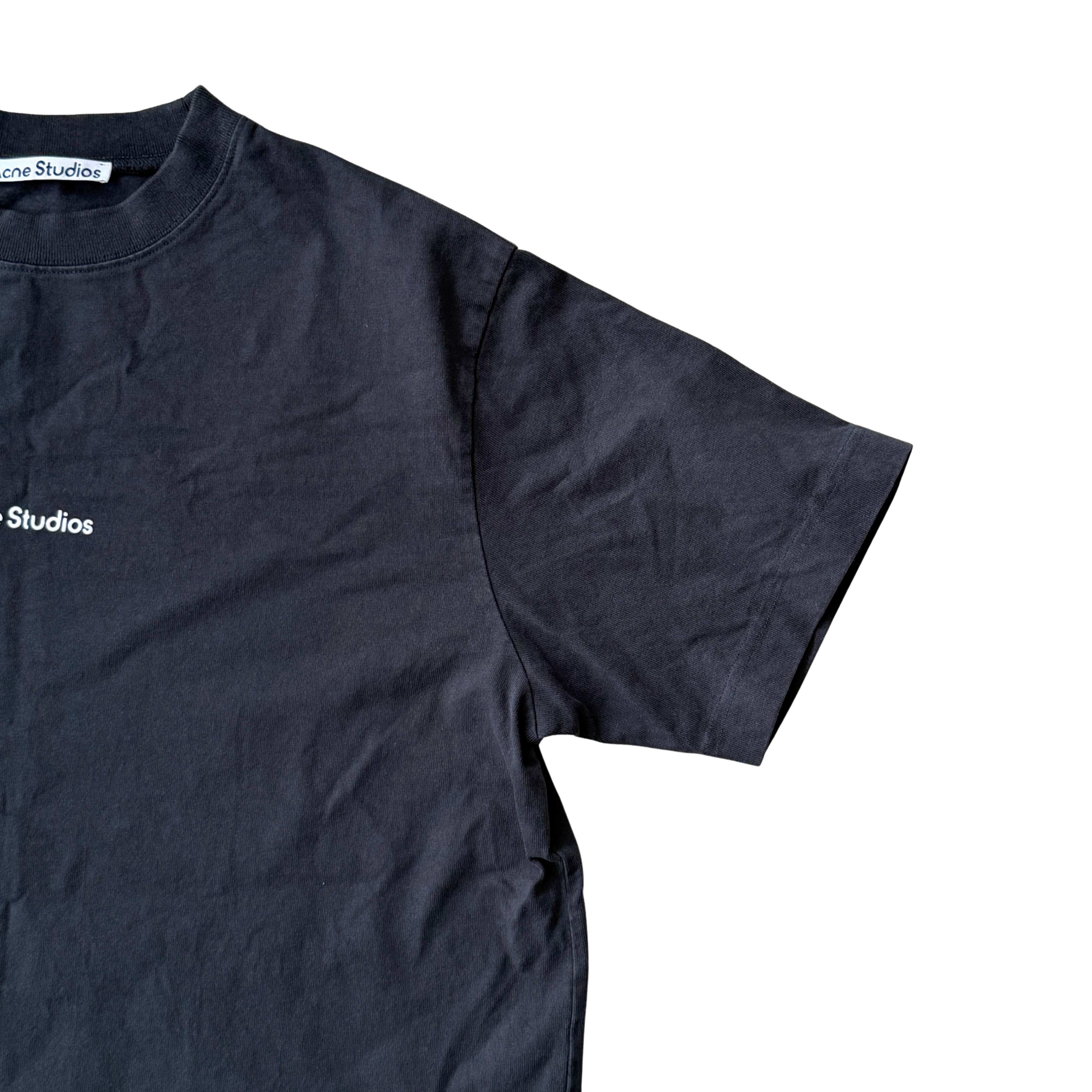(XXS) Acne Studios Stamp Logo T-shirt Black