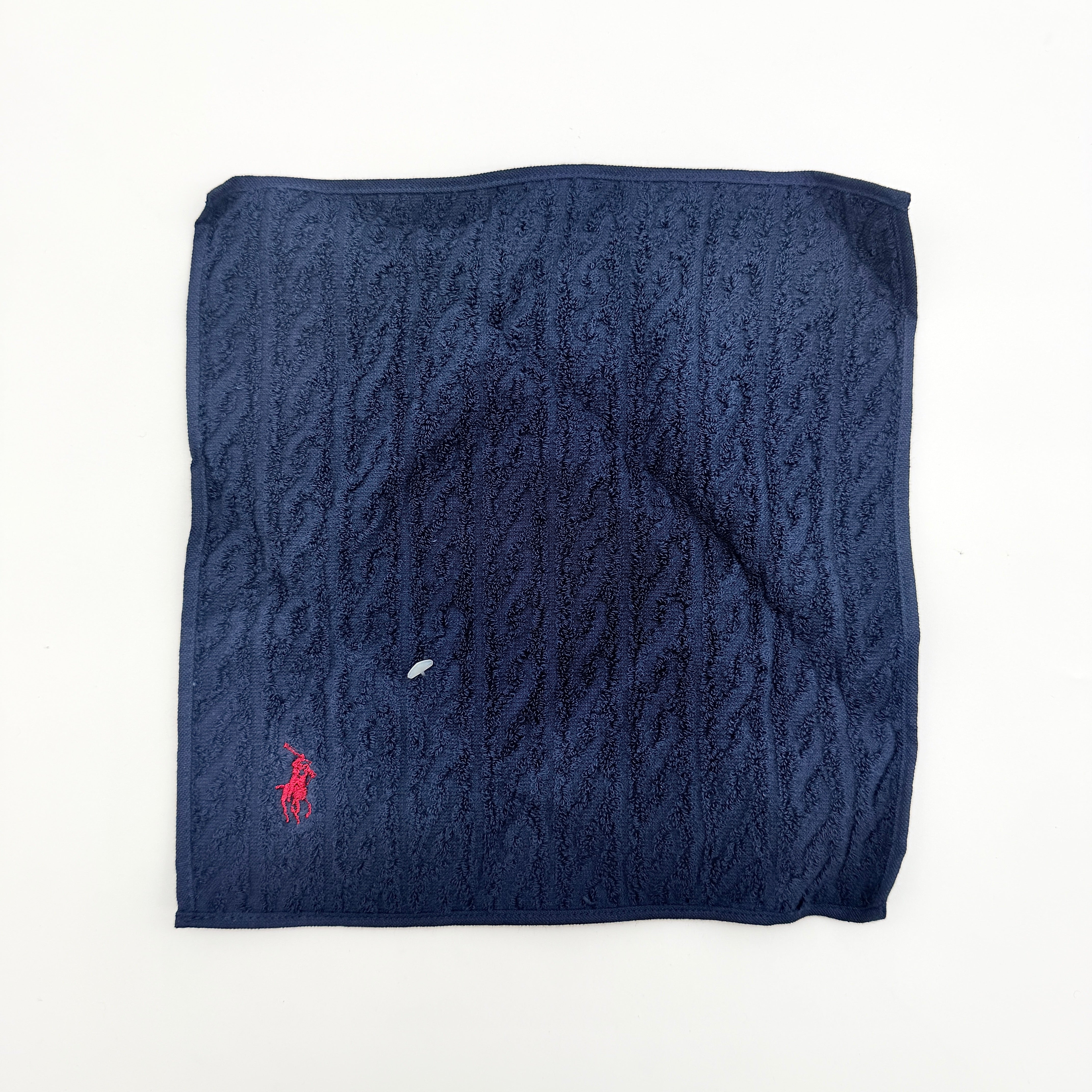 Ralph Lauren Polo Towel Handkerchief Gift Set Cream/Navy (2)