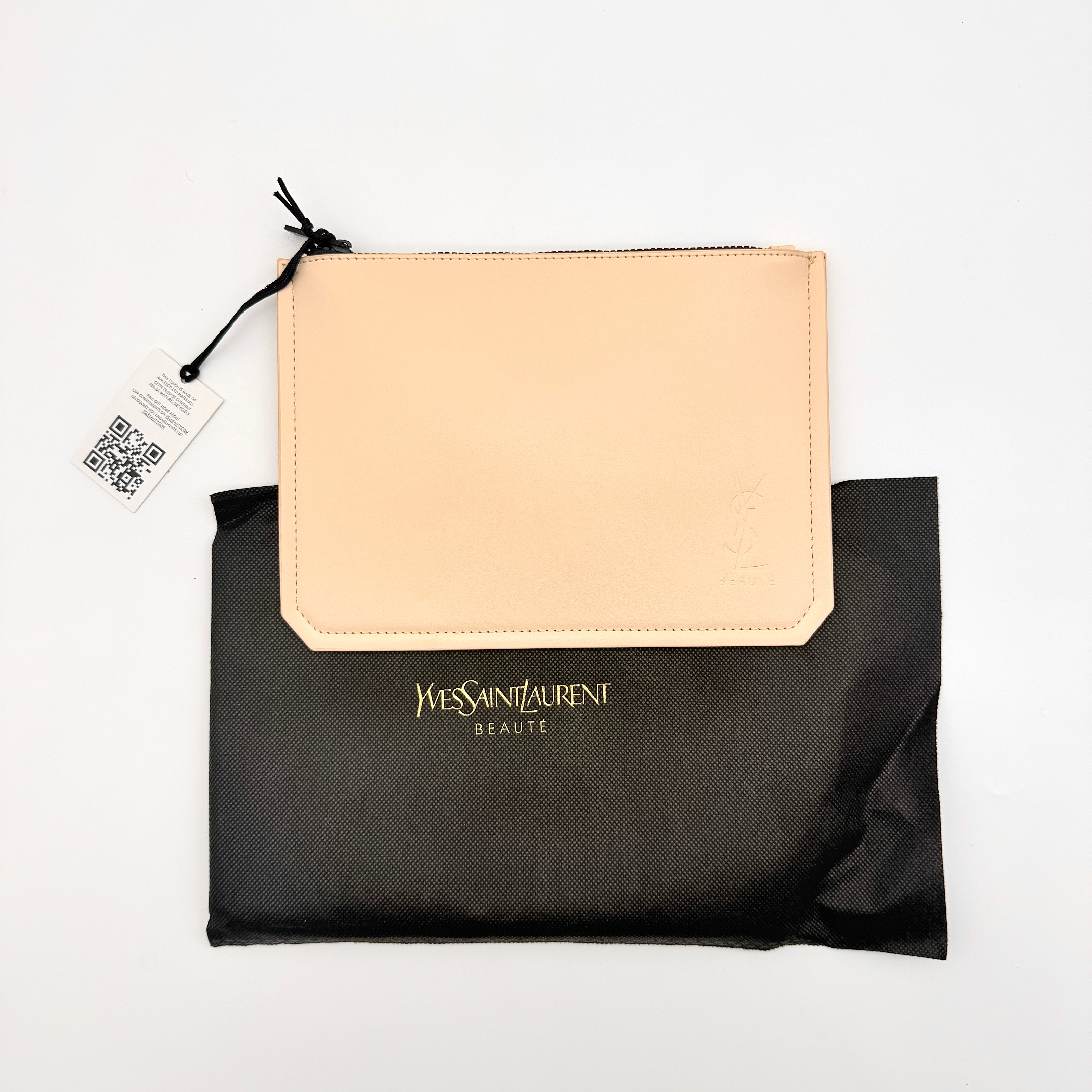 YSL Saint Laurent Beaute Pouch Beige