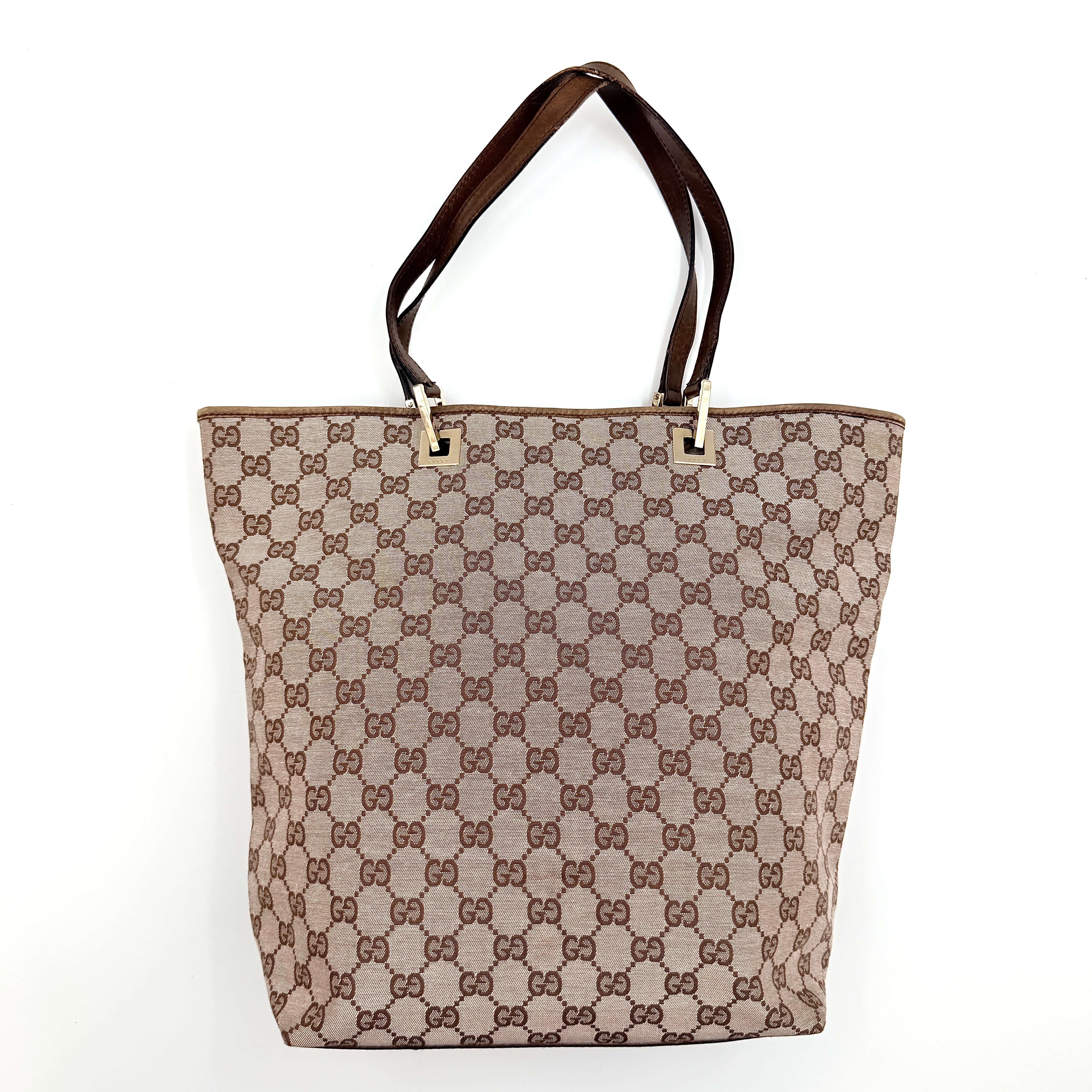 Gucci GG Monogram Tote Bag Beige