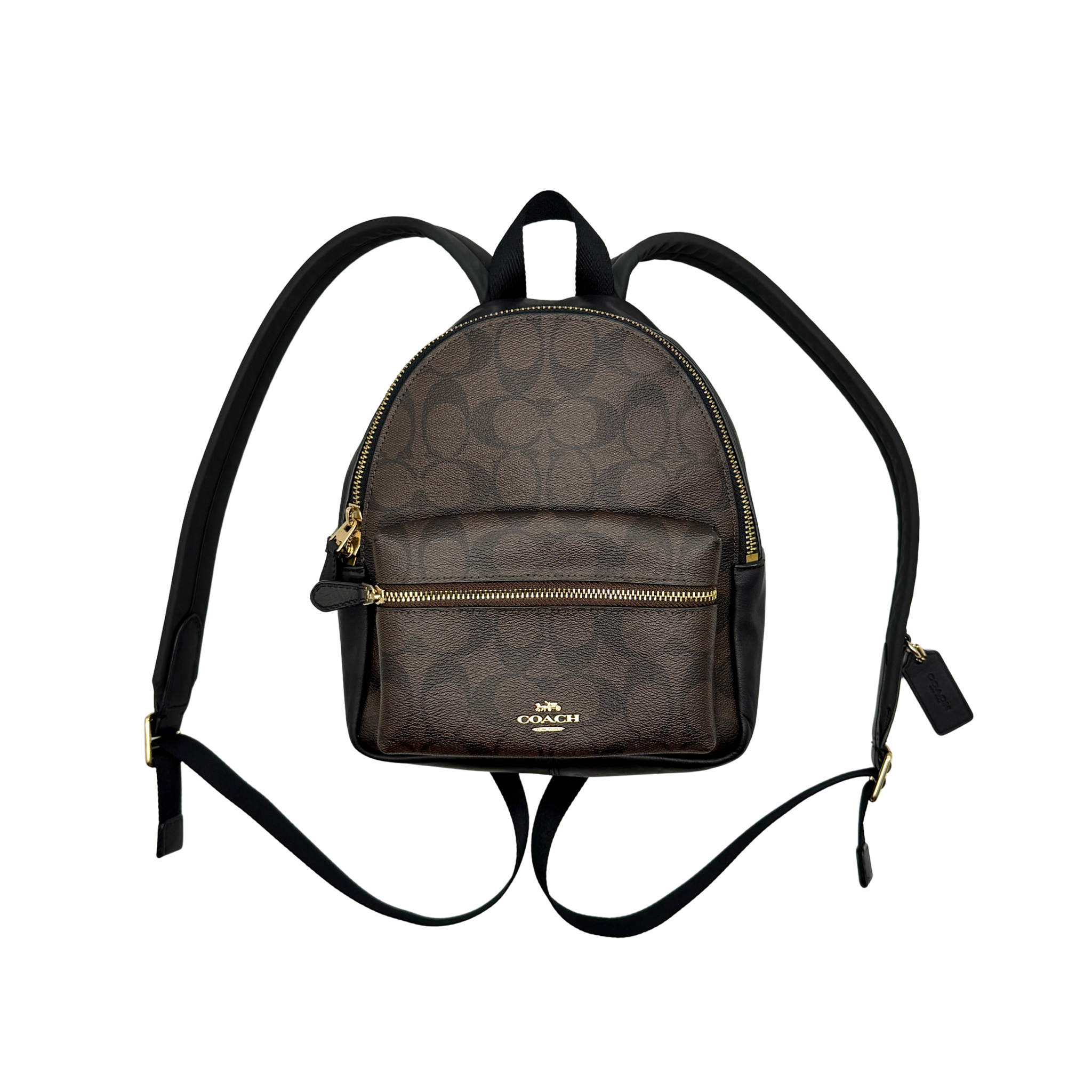 Coach Signature Charlie Backpack Beige/Brown