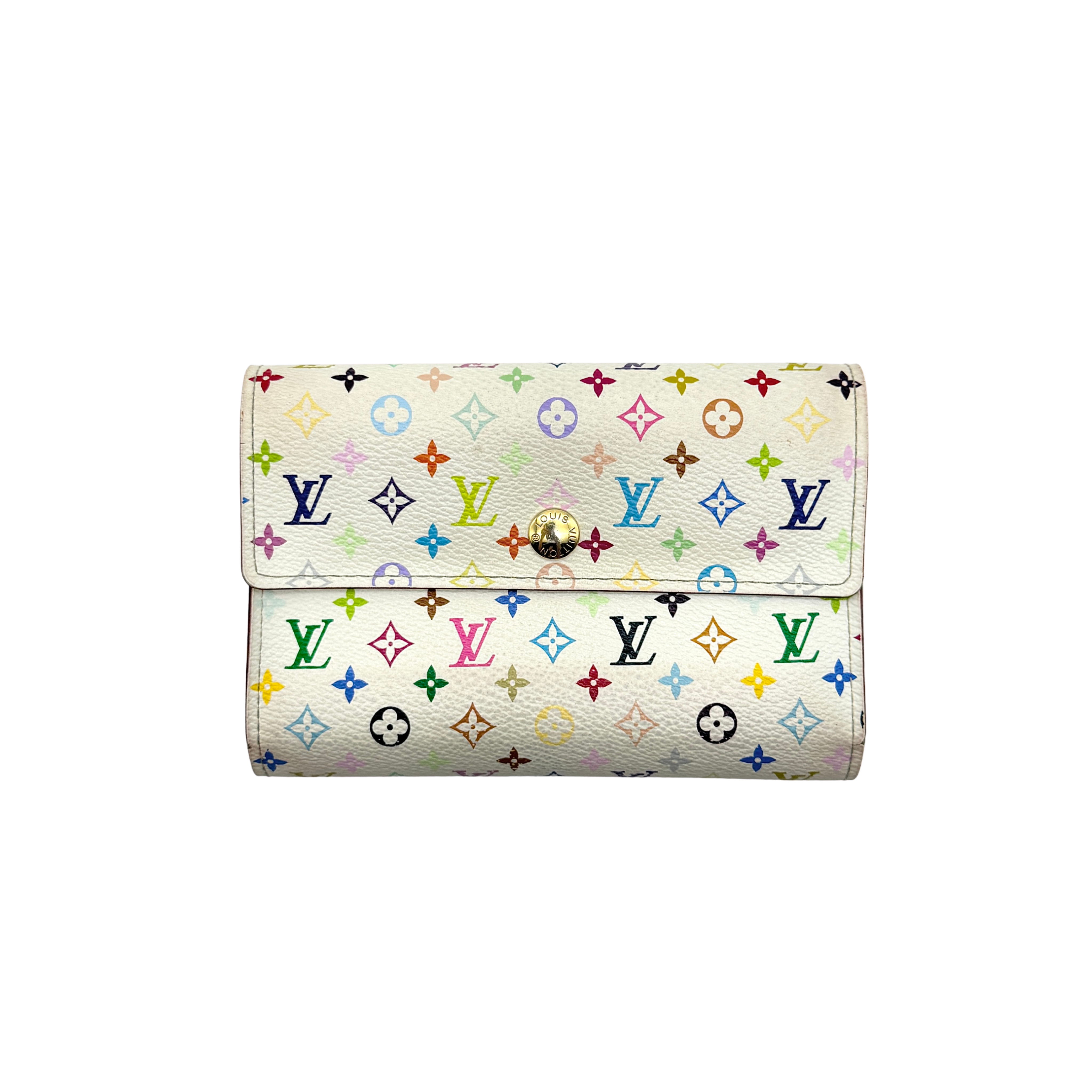 Louis Vuitton x Murakami Sarah Wallet White