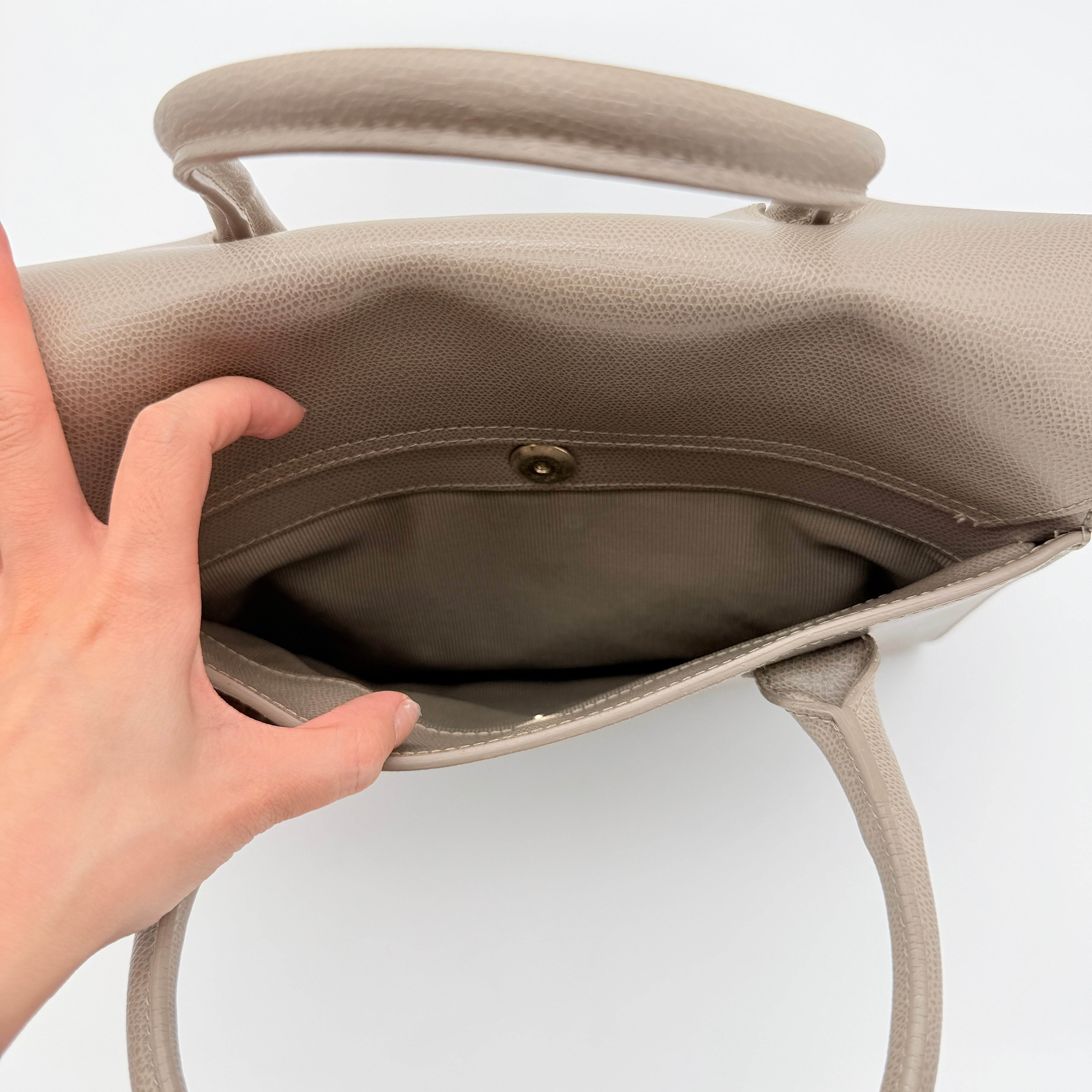 Furla 2Way Metropolis Satchel Handbag Beige