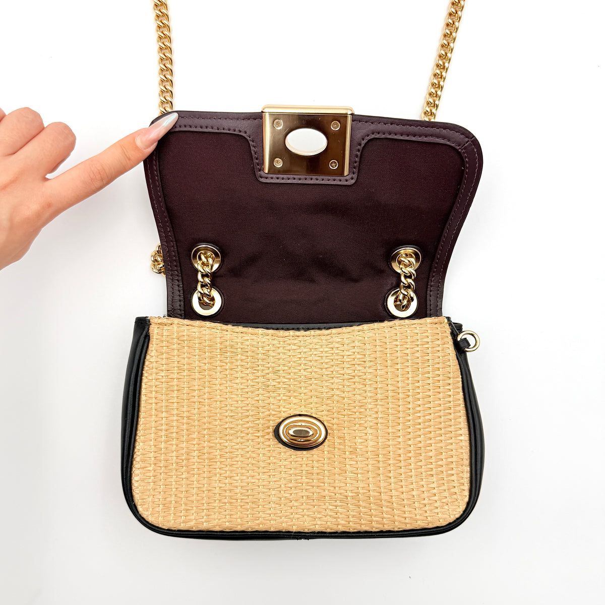 Coach 2Way Mini Cassidy Shoulder Bag Black/Gold