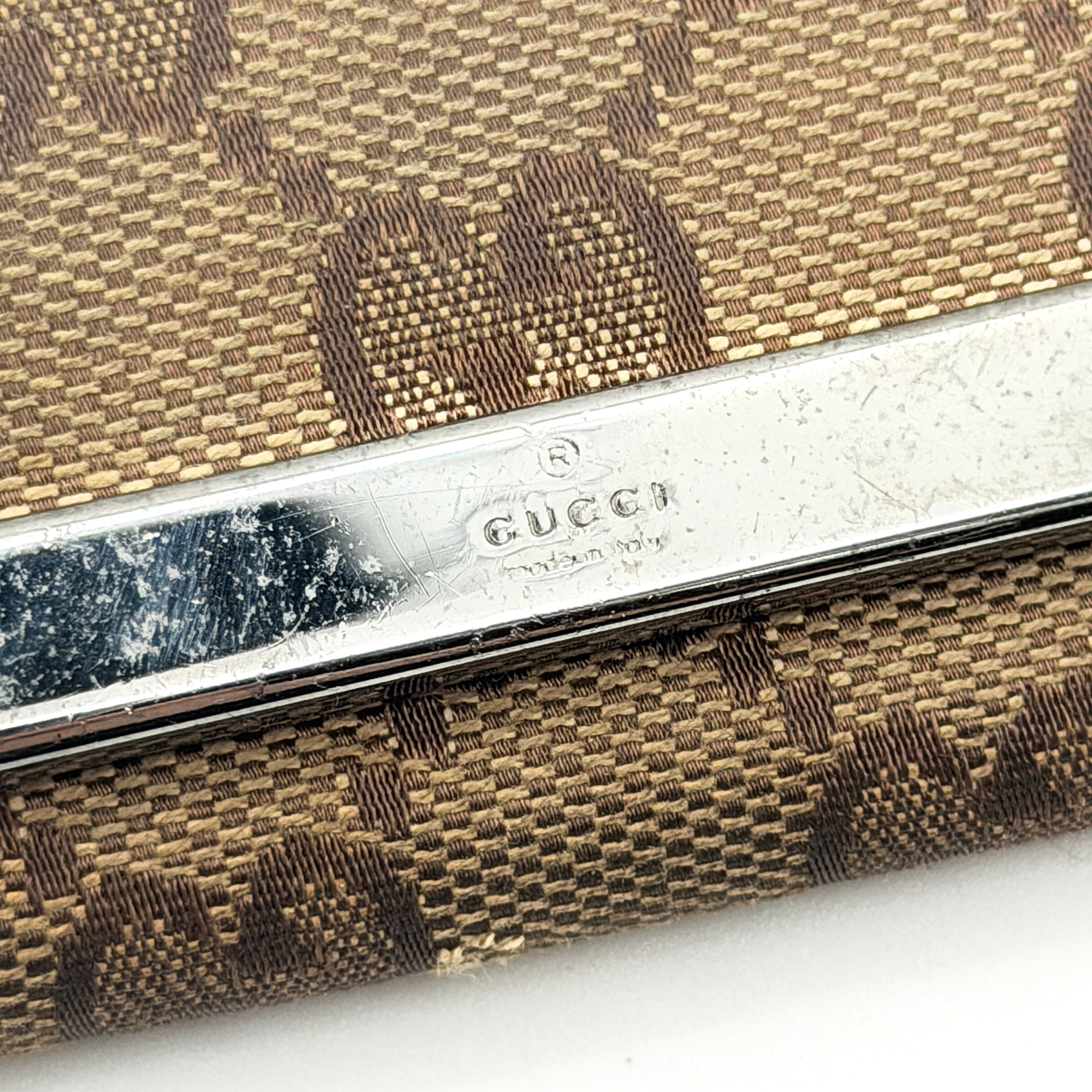 Gucci GG Monogram Key Case Beige/Brown