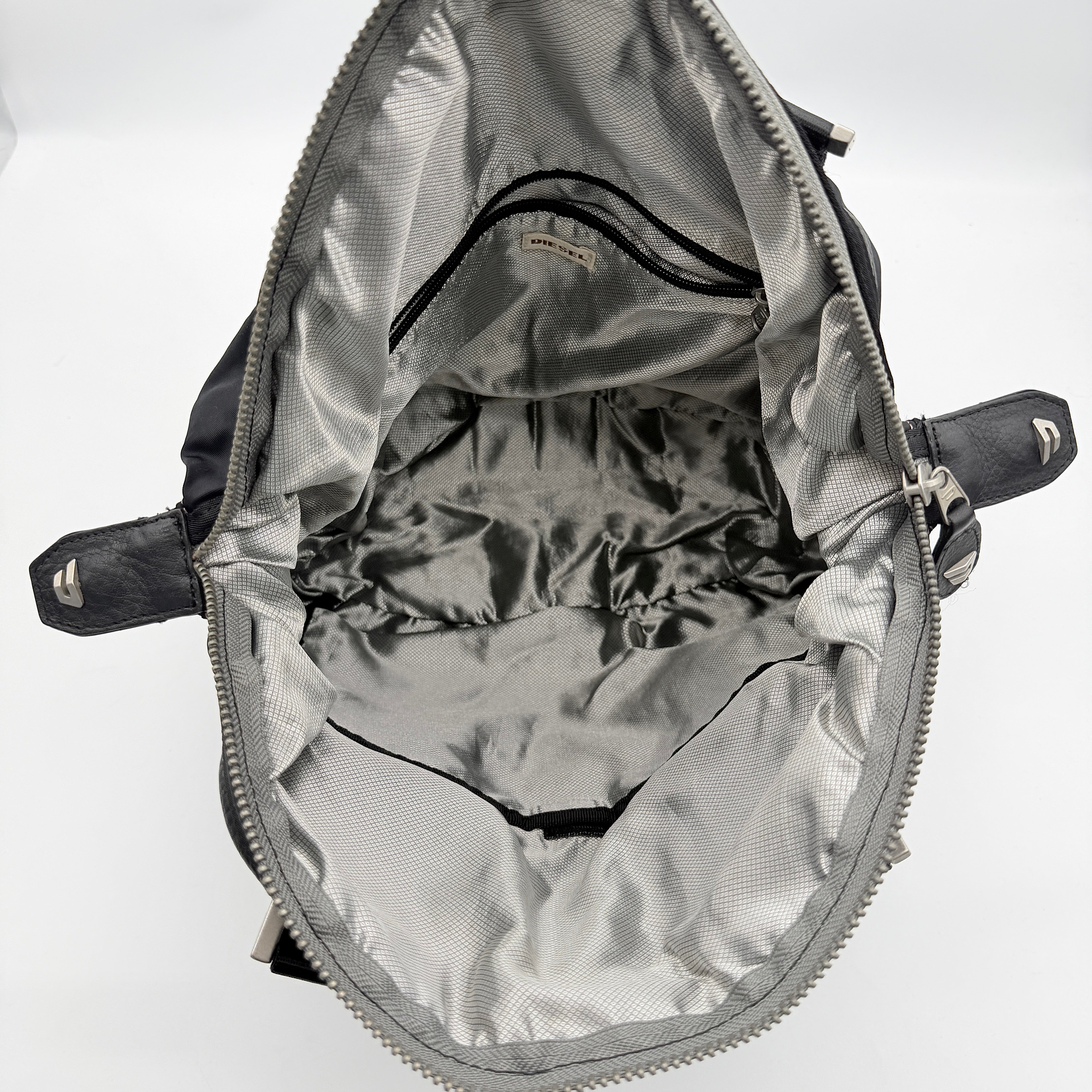 Diesel Y2K Nylon Shoulder Bag Black