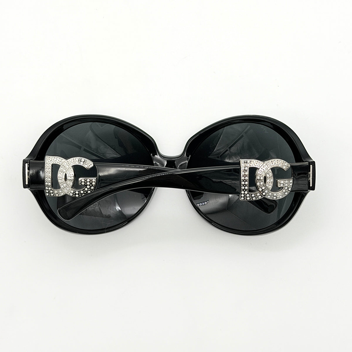 Dolce & Gabbana DG6030B DG Rhinestone Sunglasses Black