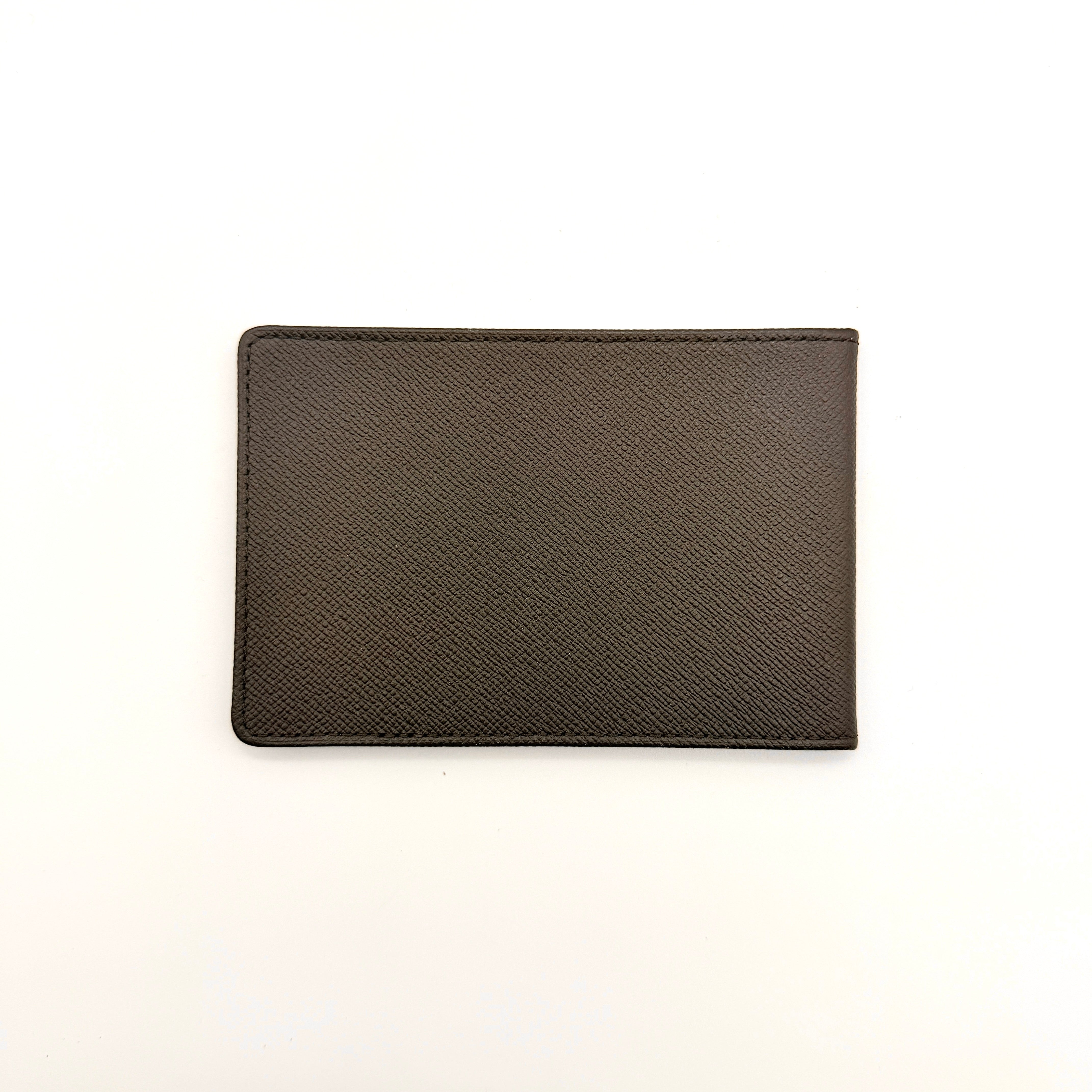 Louis Vuitton Taiga Leather Cardholder Brown