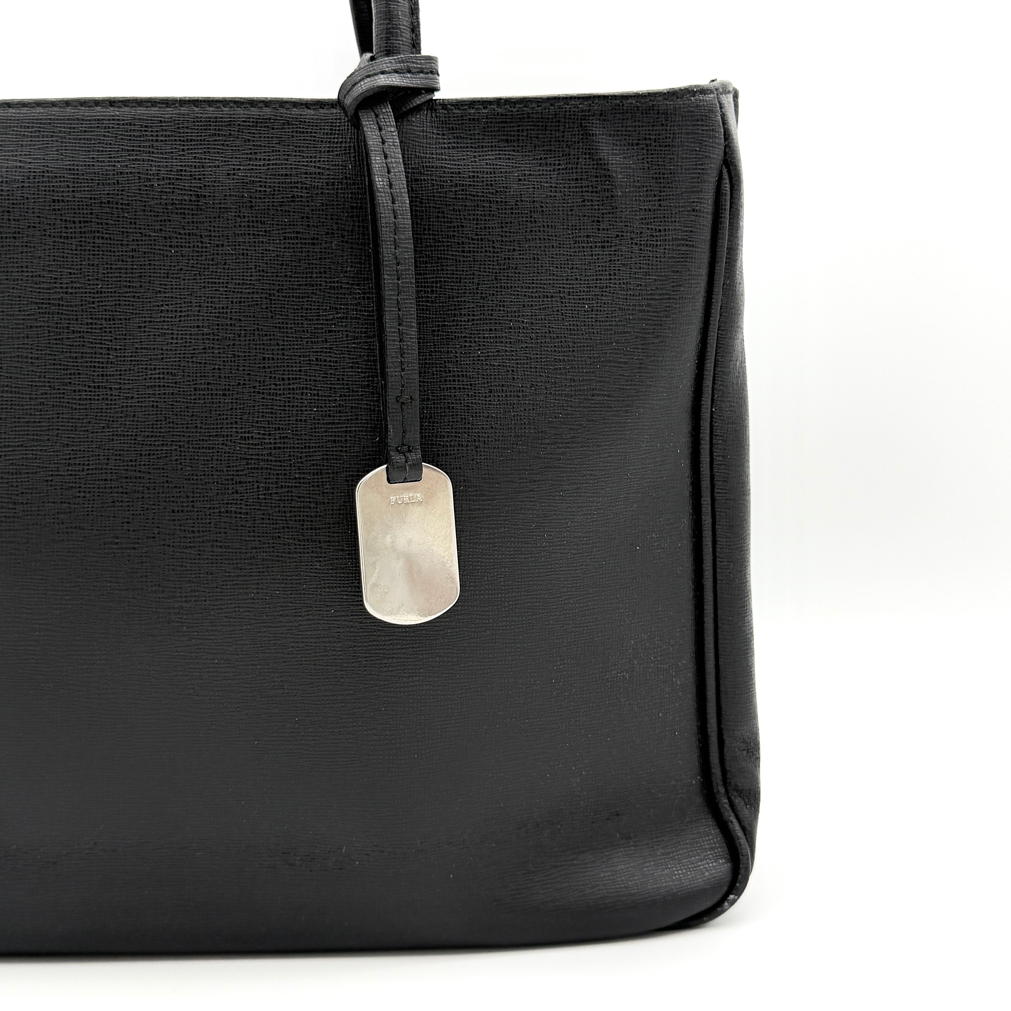 Furla Leather Tote Bag Black