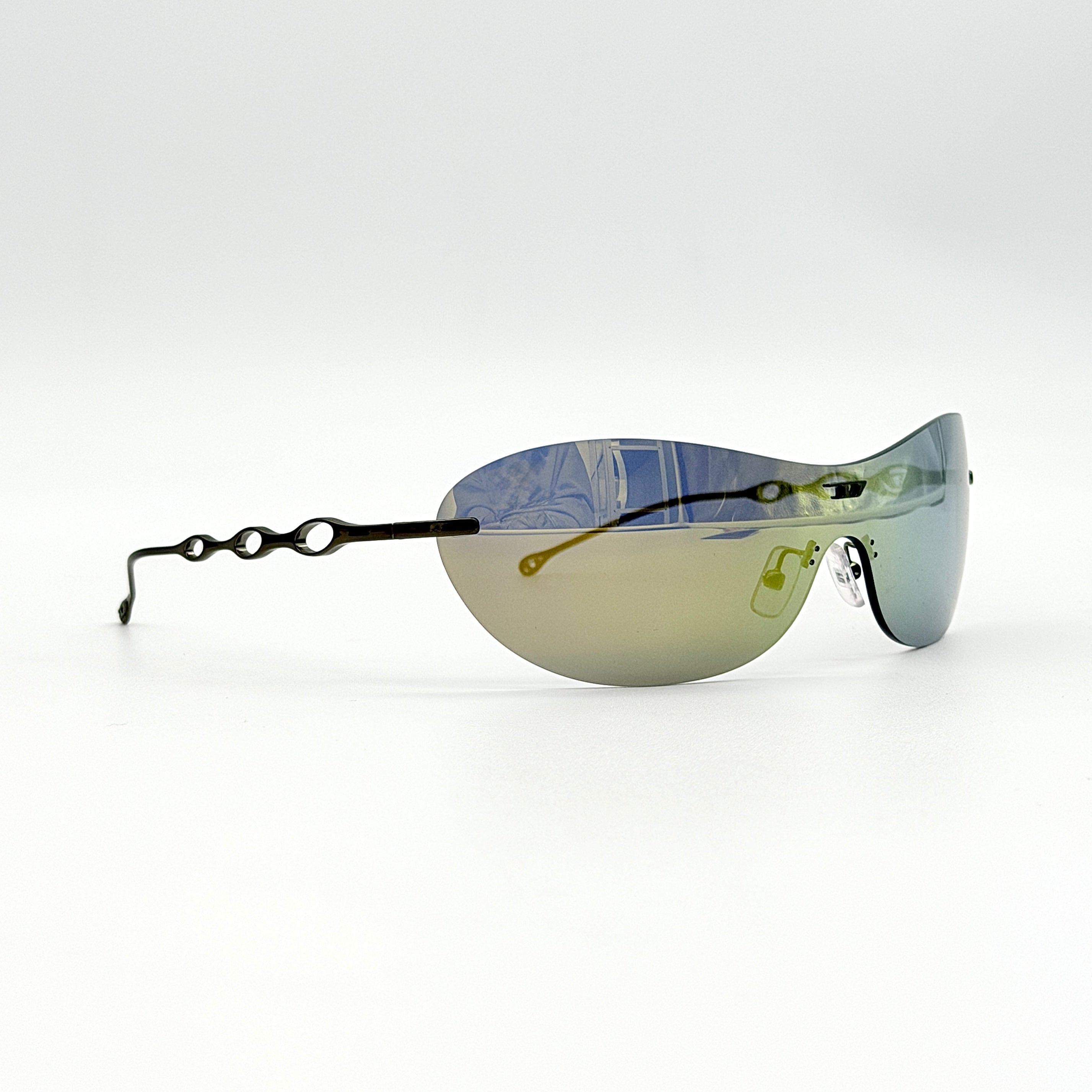 Diesel DL1006 Rimless Sunglasses Green