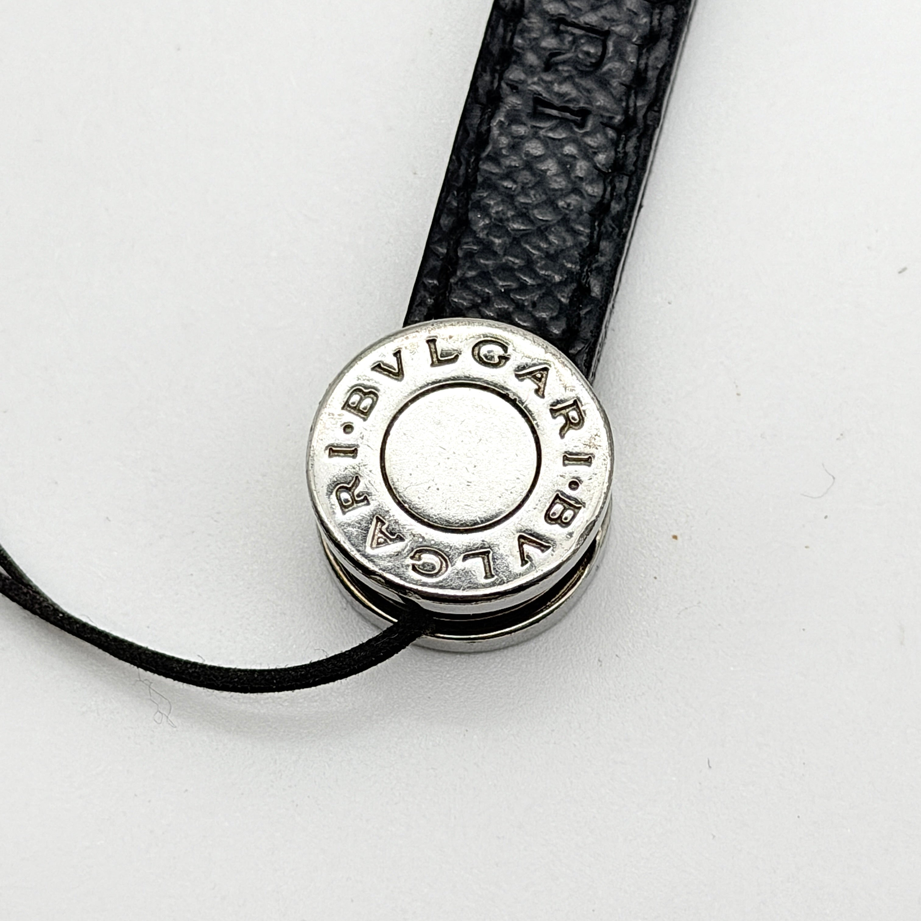 Bvlgari B-Zero1 Leather Phone Charm Black
