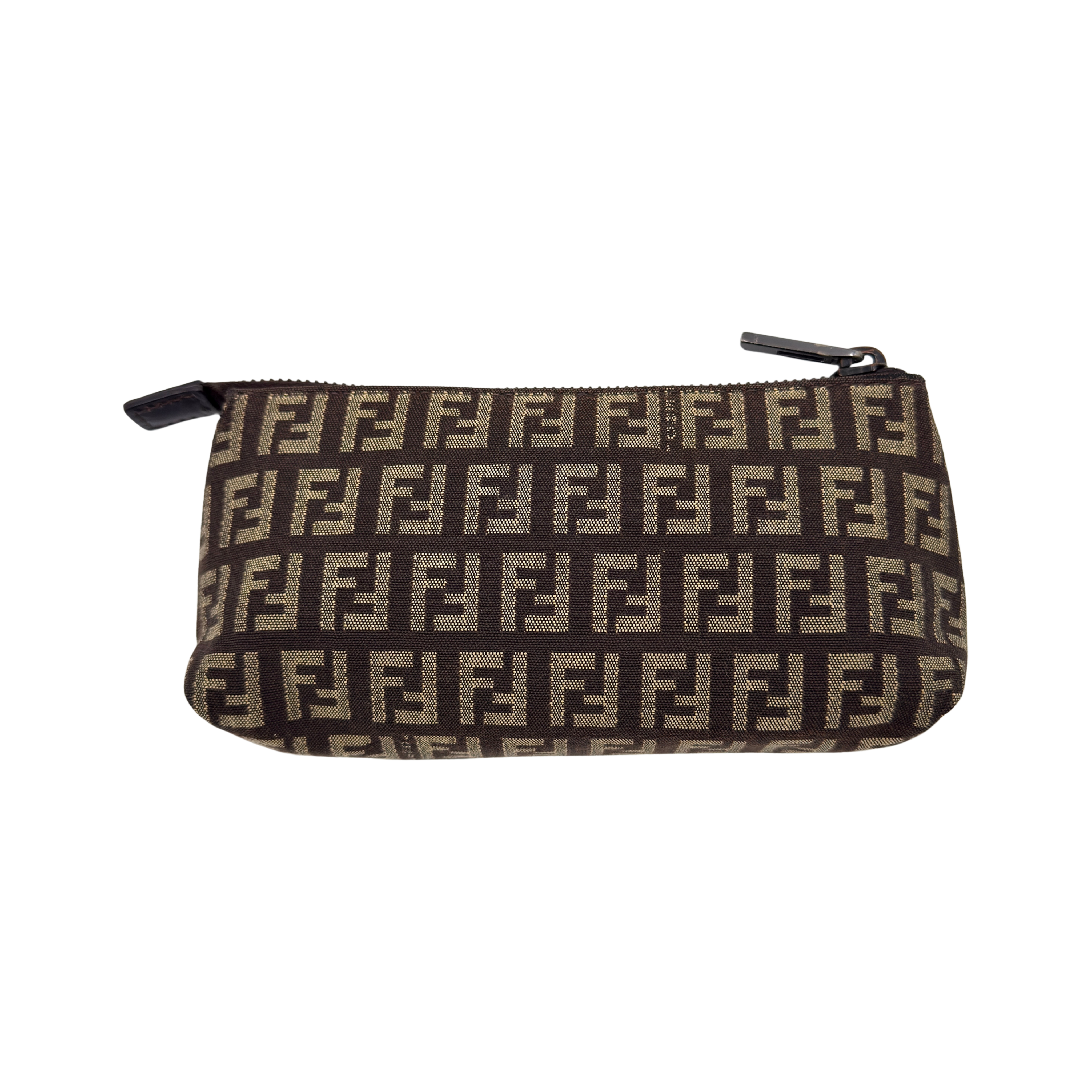 Fendi FF Zucca Pouch Brown