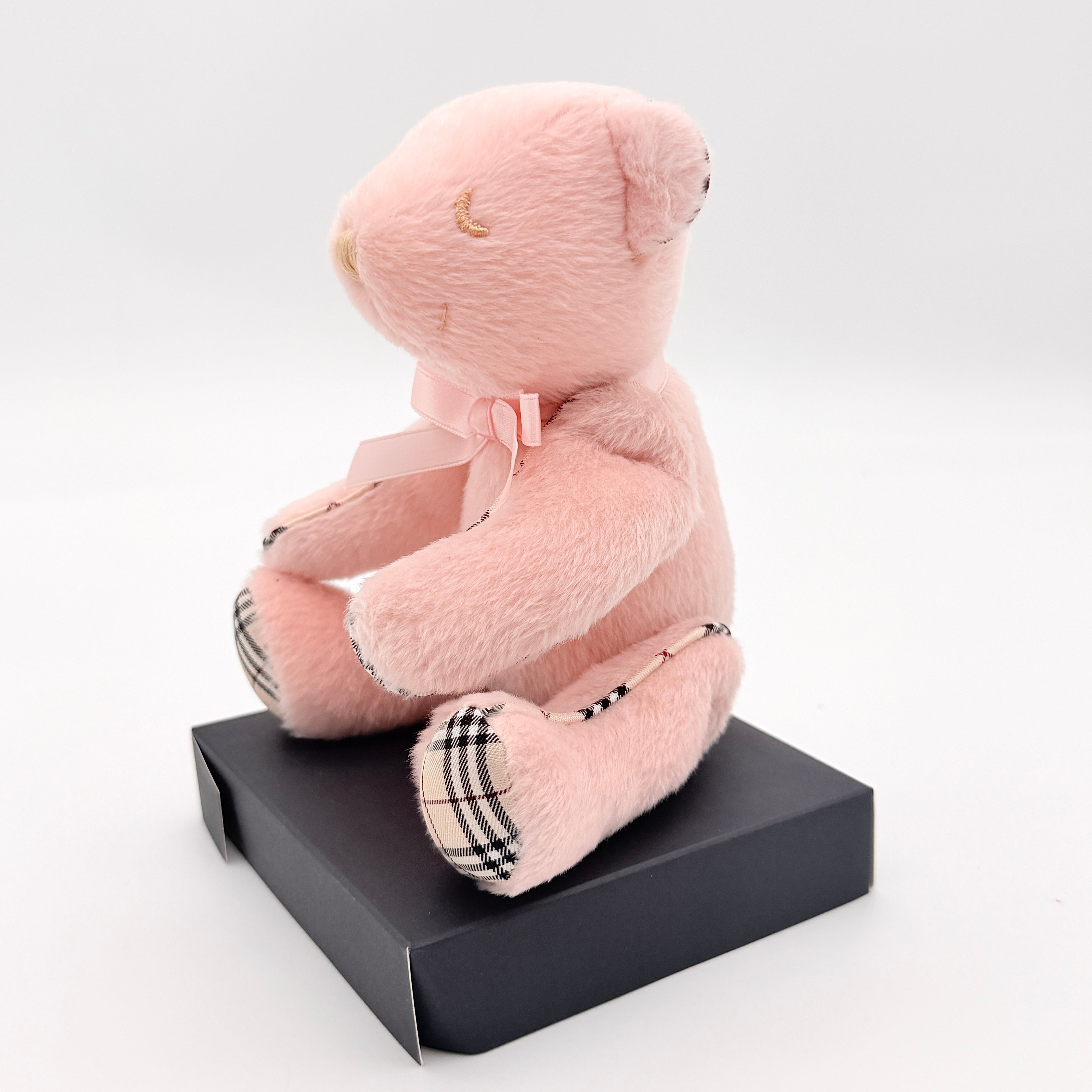 Burberry Teddy Bear Plush Set Pink (With Nova Check Scarf)