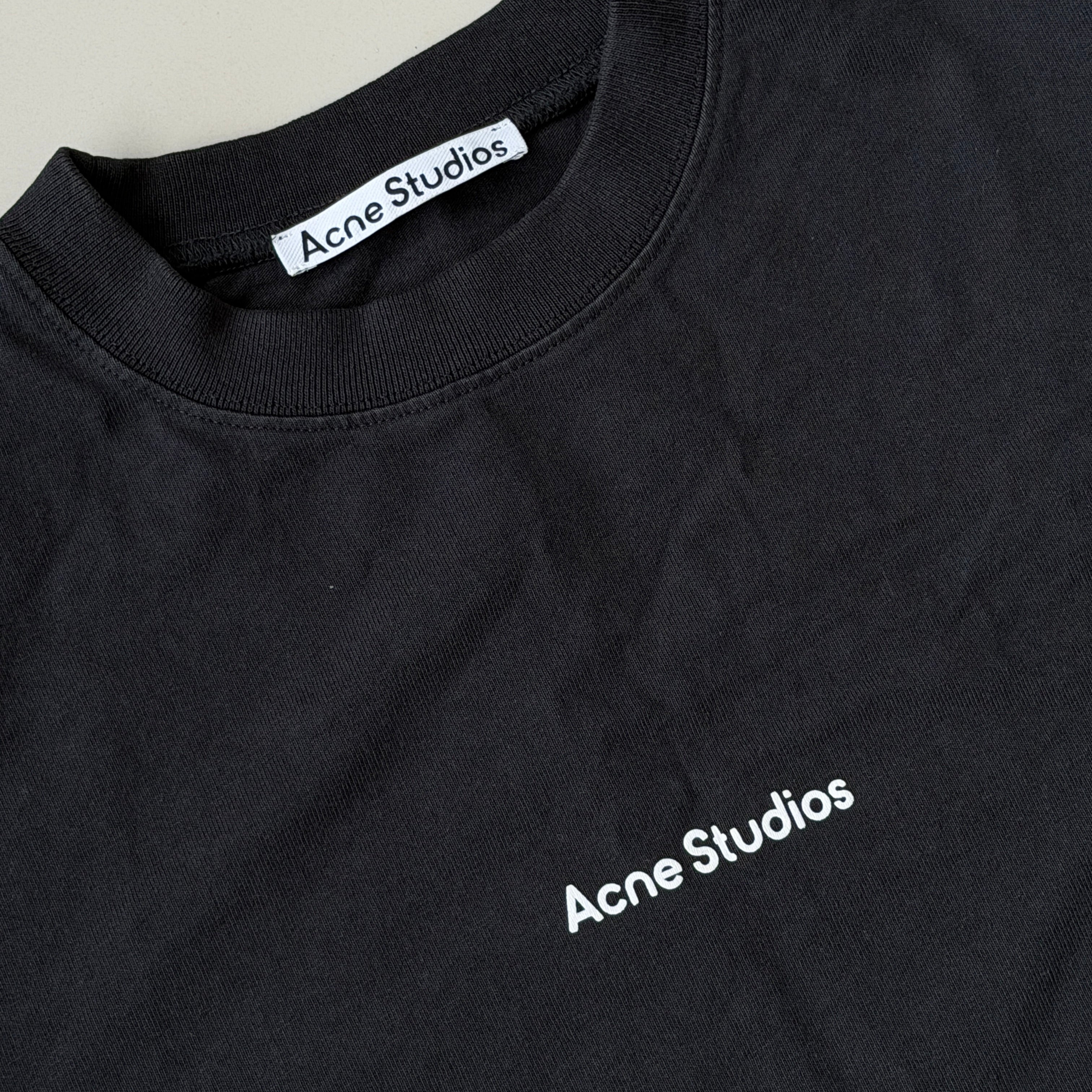 (XXS) Acne Studios Stamp Logo T-shirt Black