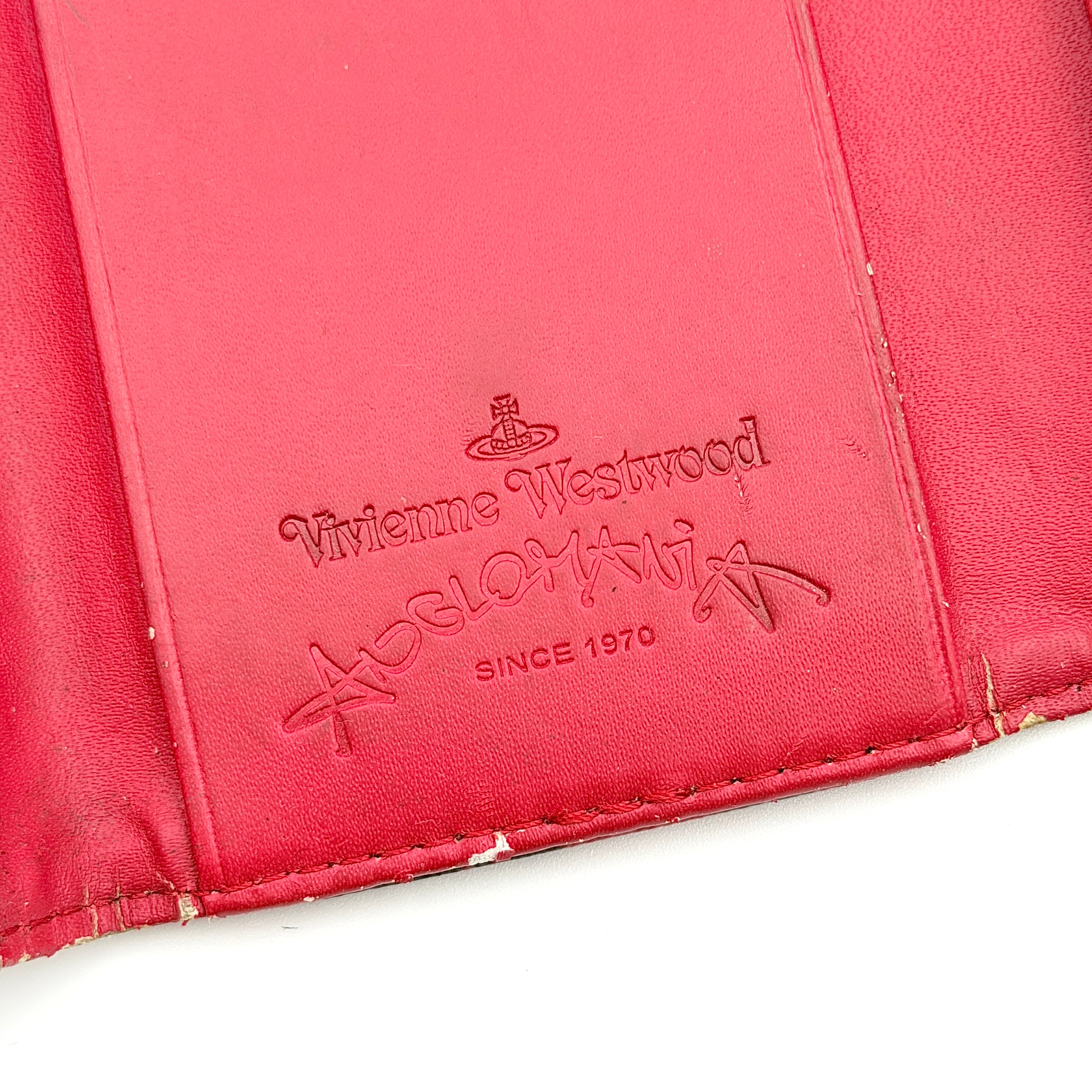 Vivienne Westwood Anglomania Abstract Tartan Key Case Red/Black