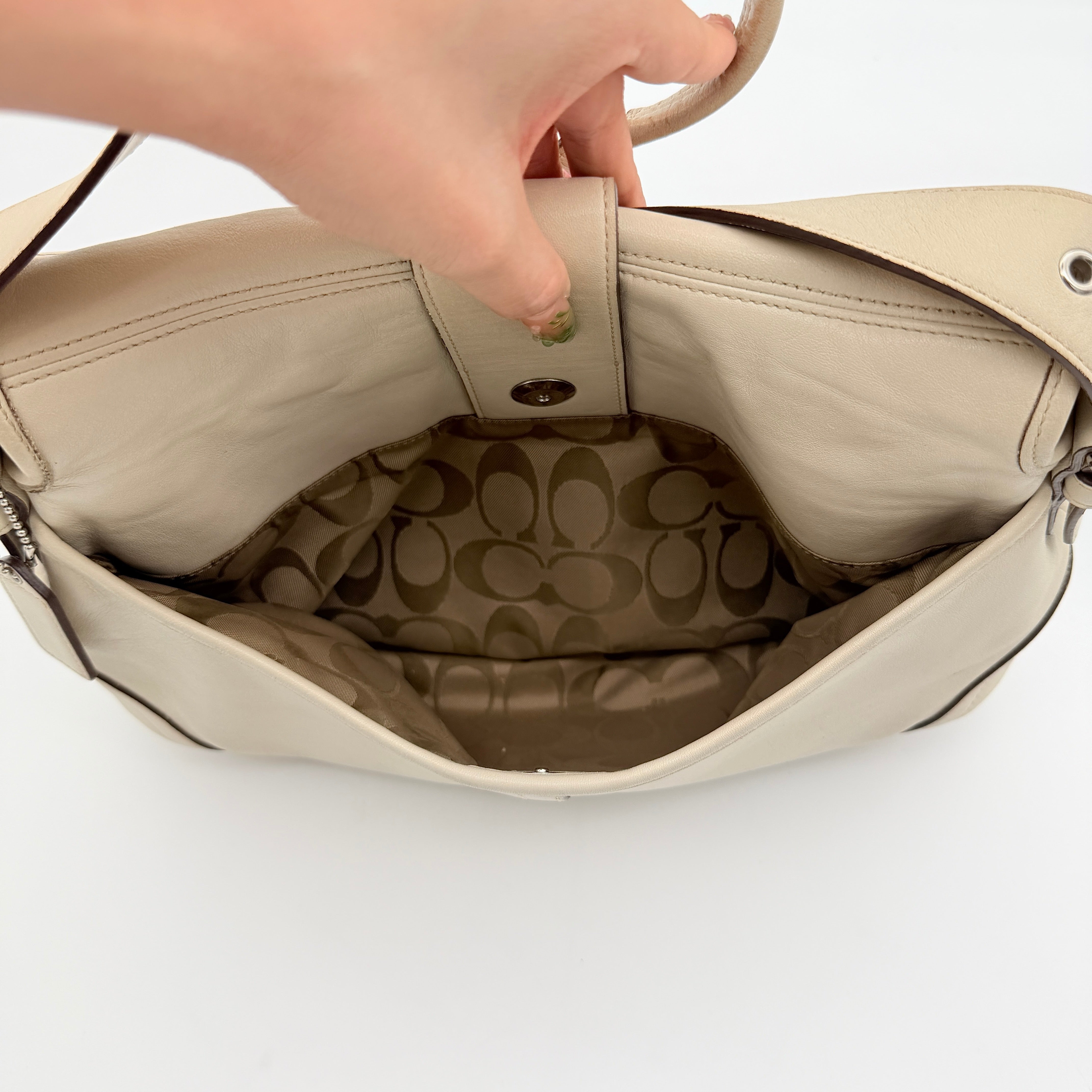 Coach Y2K Signature Soho Shoulder Bag Ivory