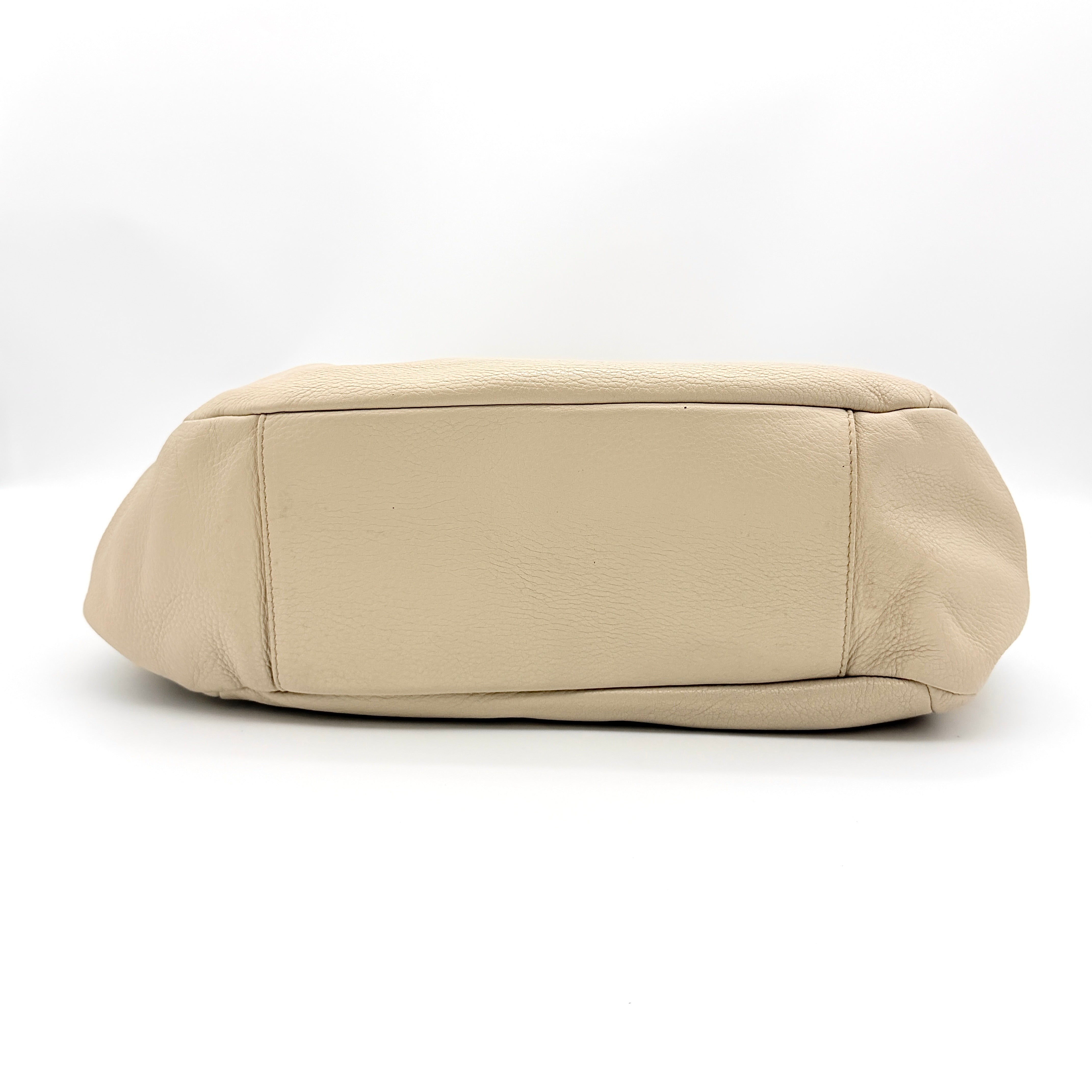 Furla Leather Shoulder Bag Beige