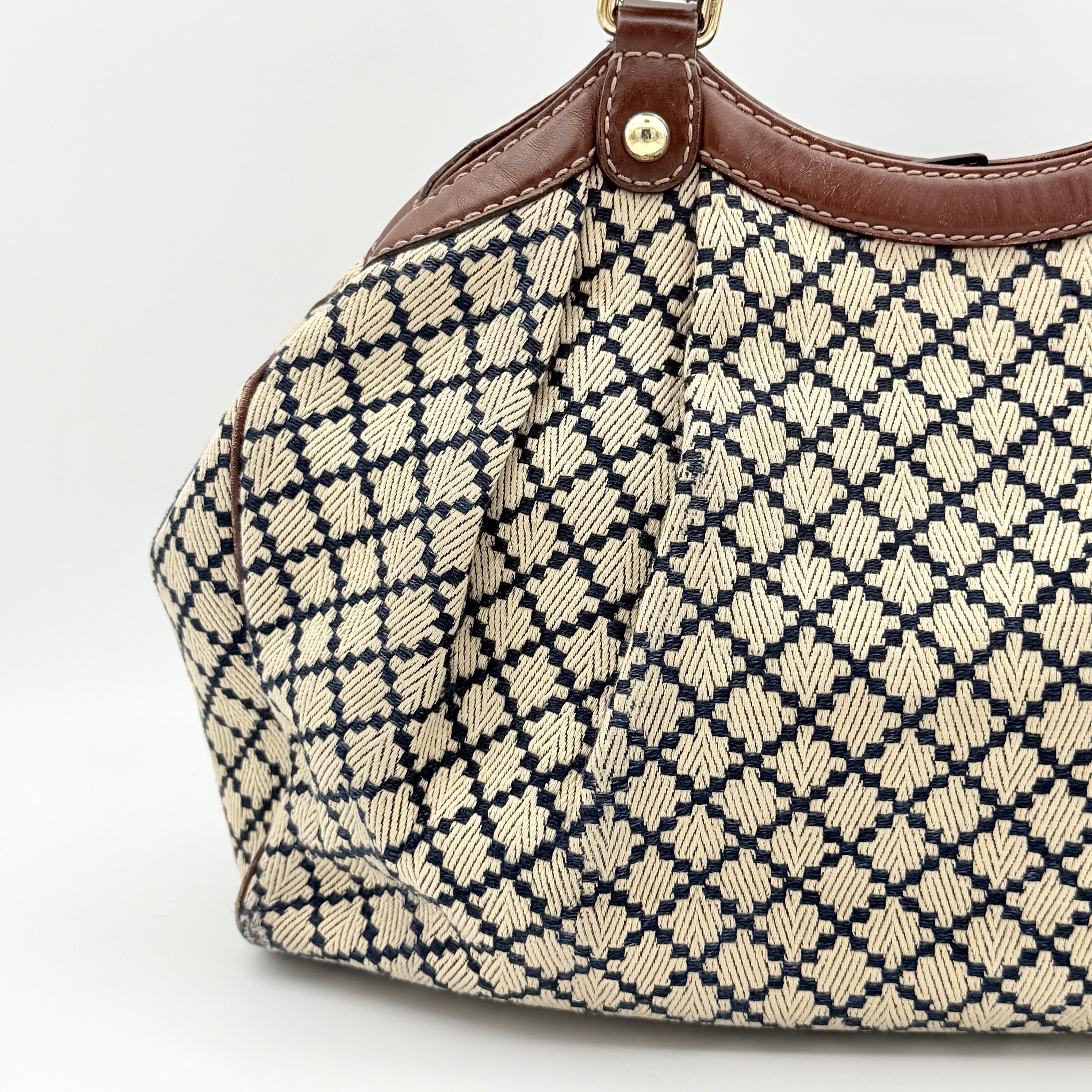 Gucci GG Diamante Sukey Shoulder Bag Beige/Brown