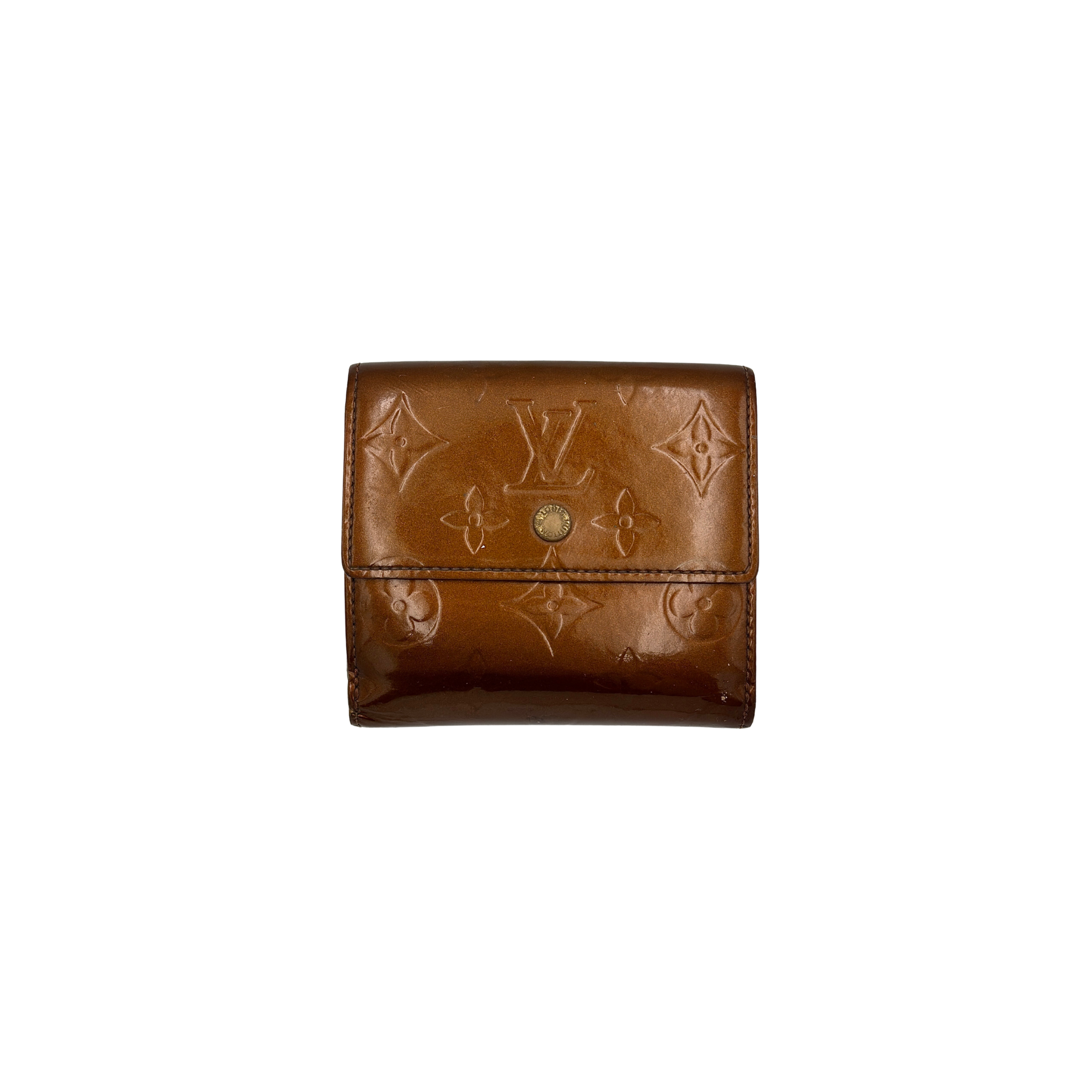 Louis Vuitton Monogram Vernis Portefeuille Elise Wallet Bronze