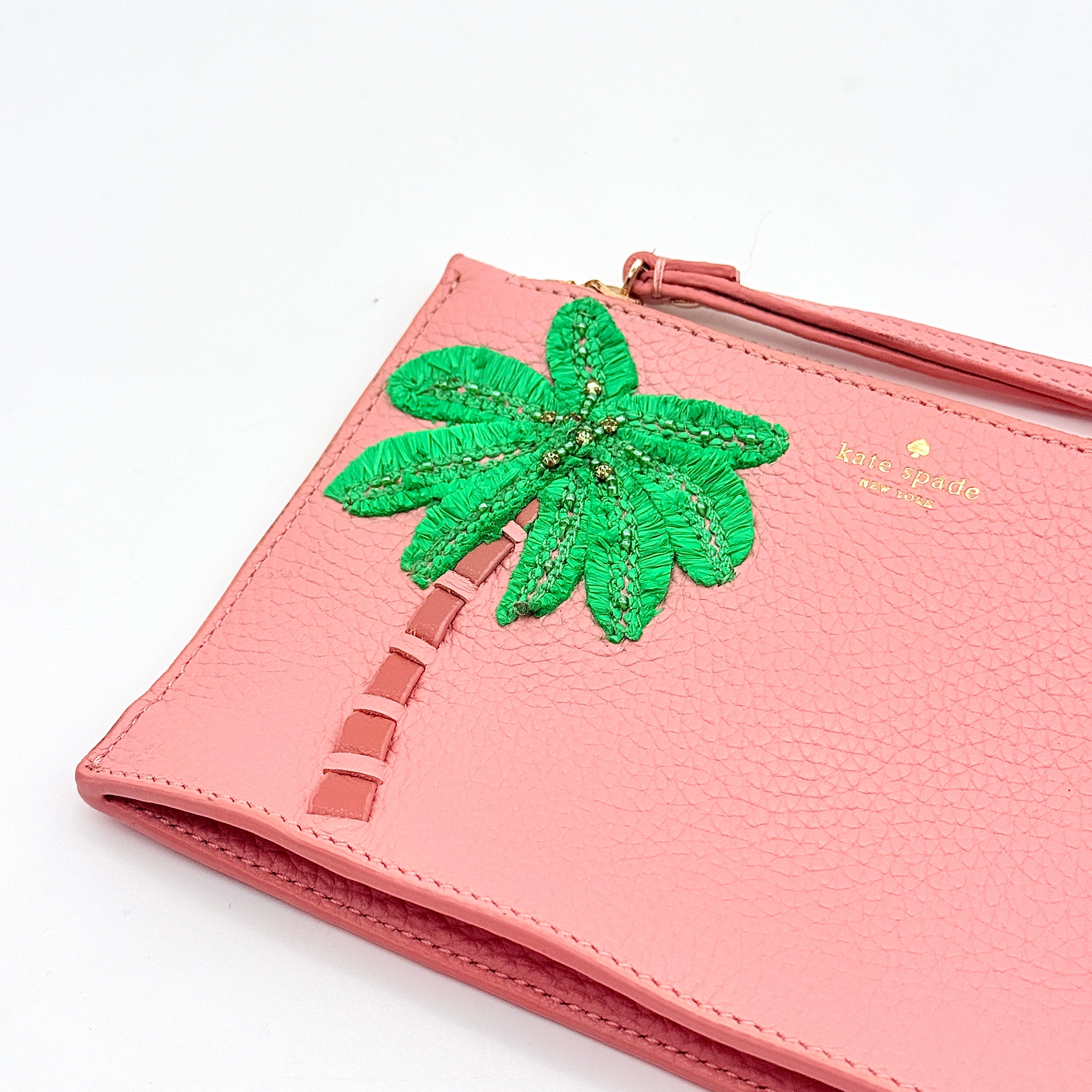 Kate Spade On Purpose Palm Tree Wristlet Pink