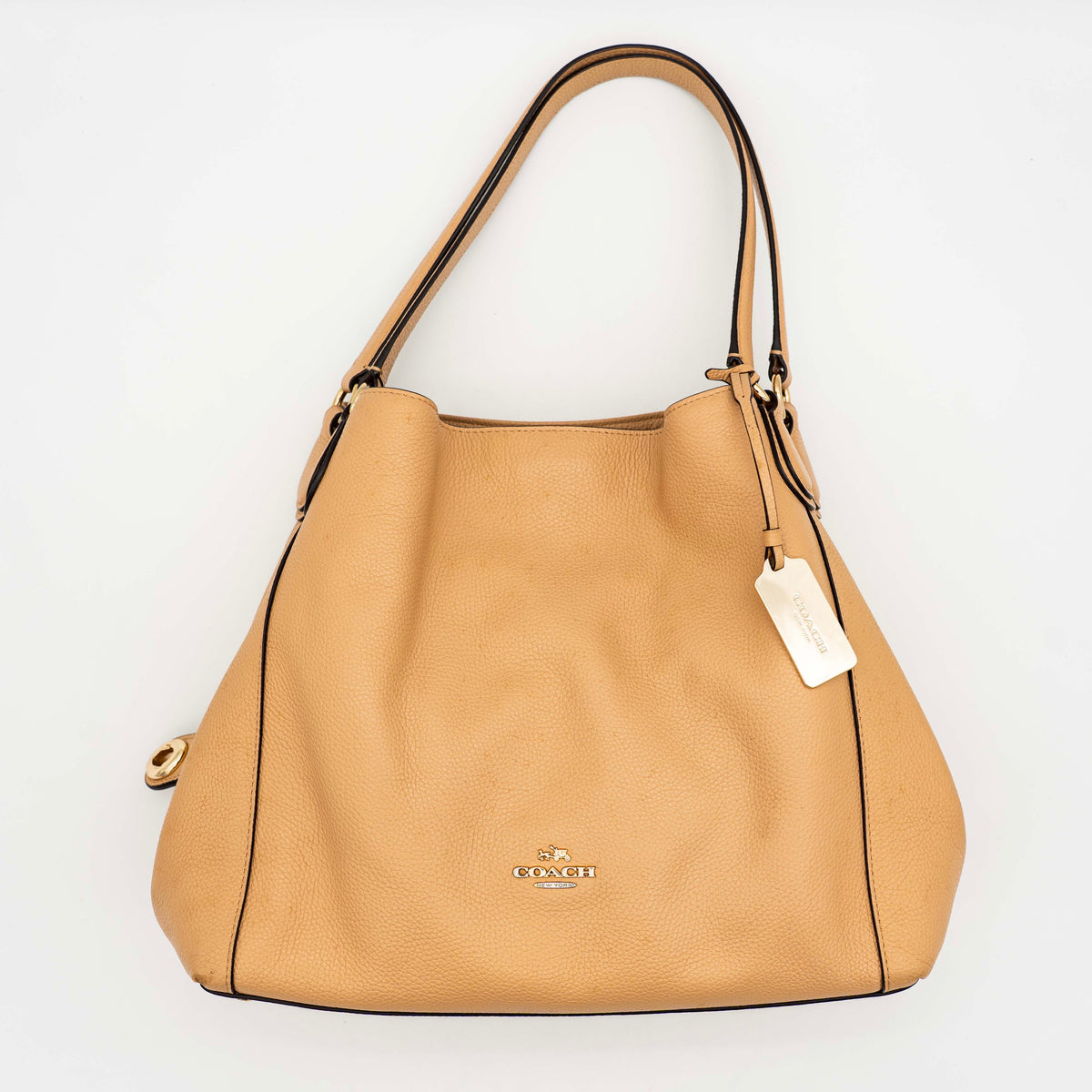 Coach Edie 31 Hobo Shoulder Bag Beige