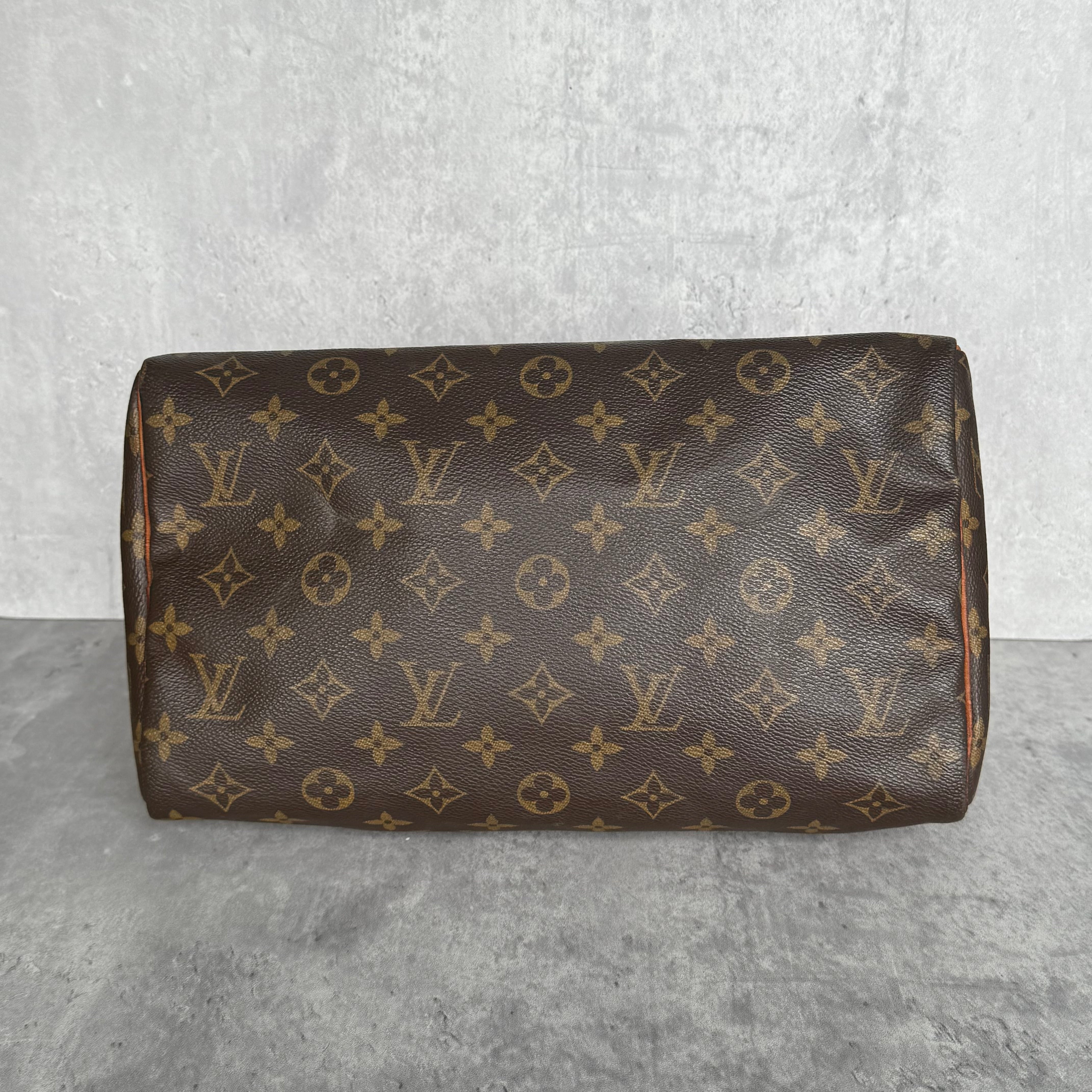Louis Vuitton Monogram Speedy 30 Handbag Brown
