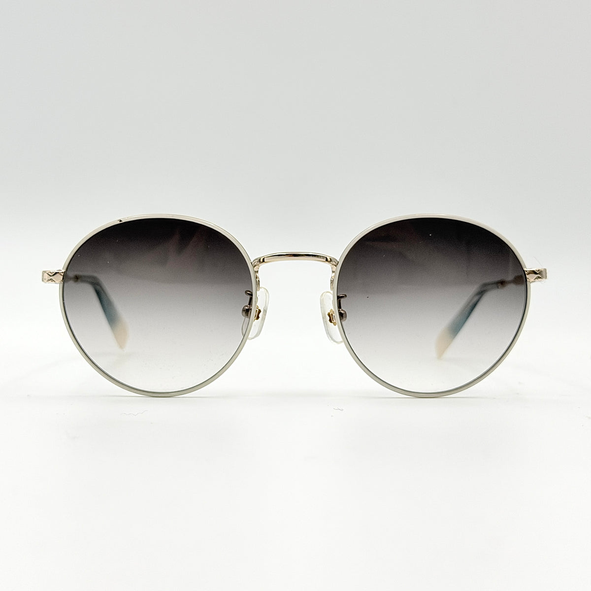 Furla SFU425J Round Sunglasses Silver