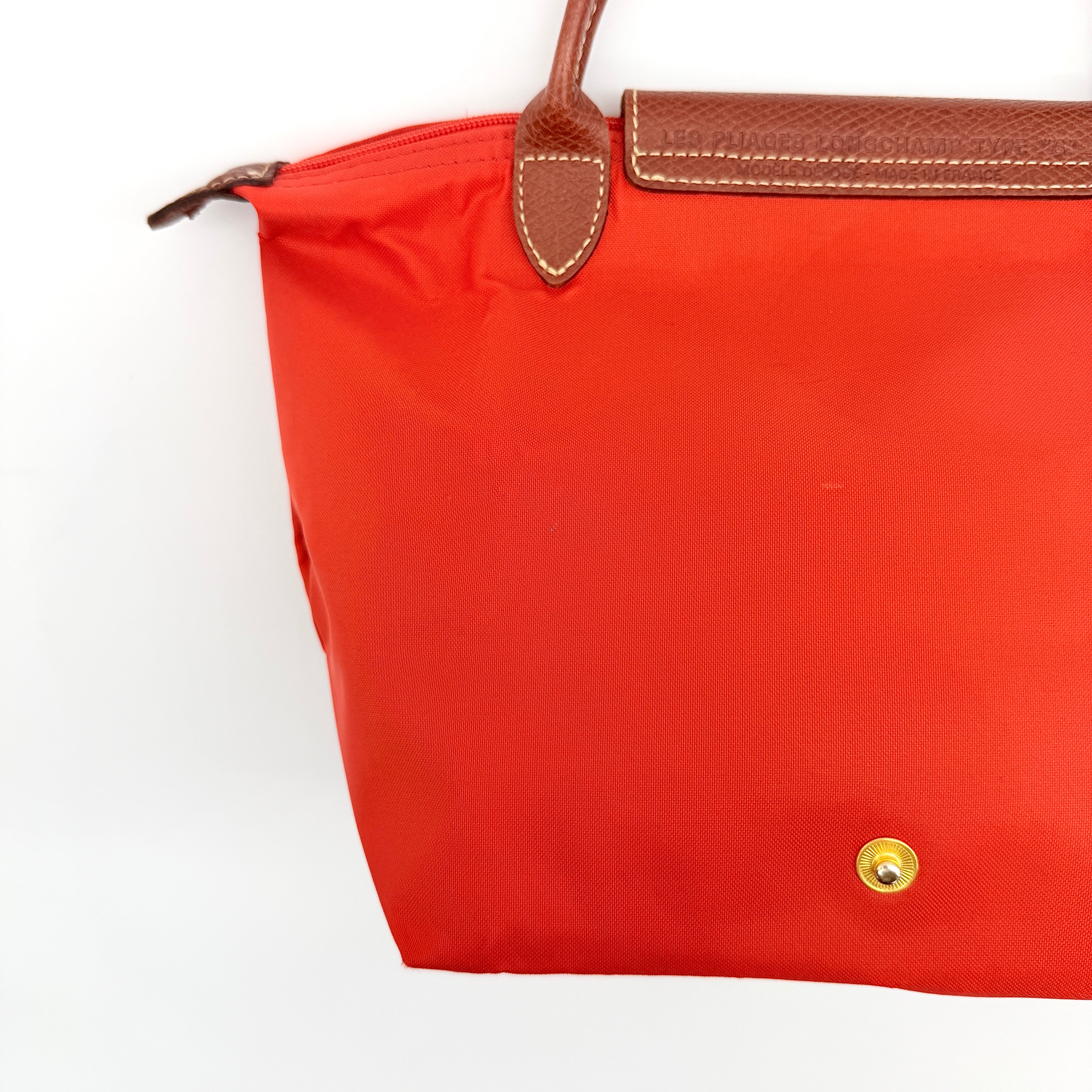 Longchamp Le Pliage Original Tote Bag Red/Brown