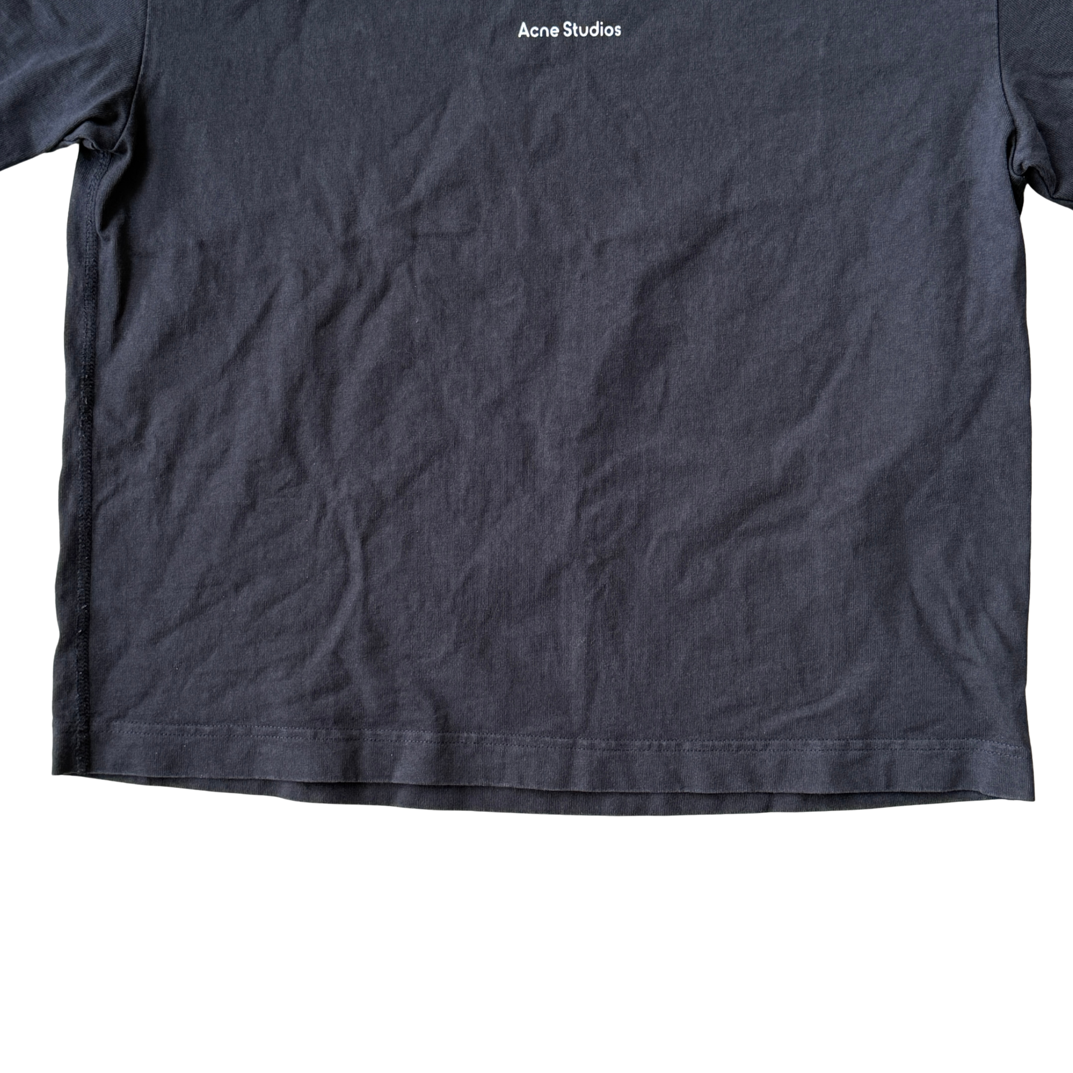 (XS) Acne Studios Stamp Logo T-shirt Black