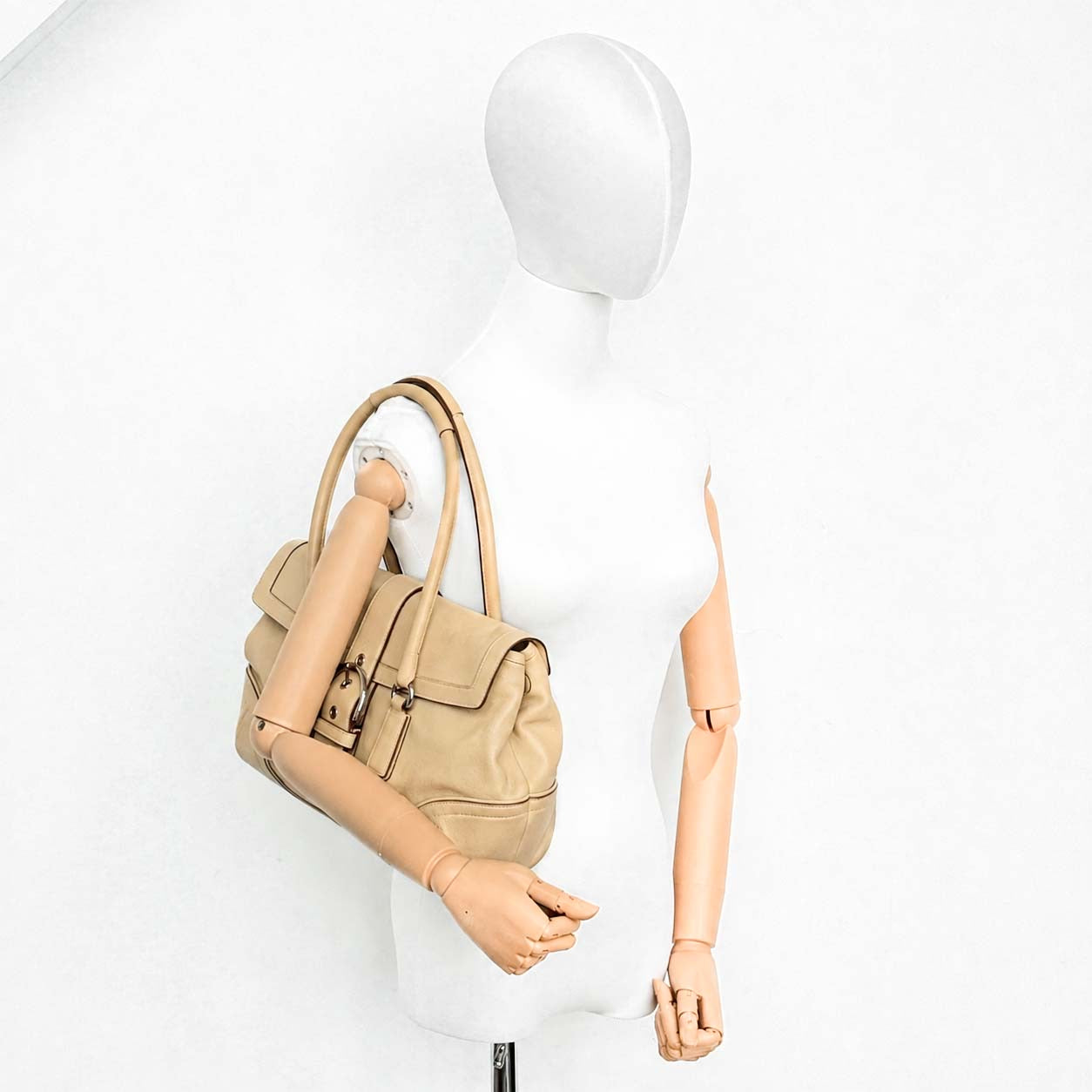 Coach Y2K Signature Soho Shoulder Bag Light Tan