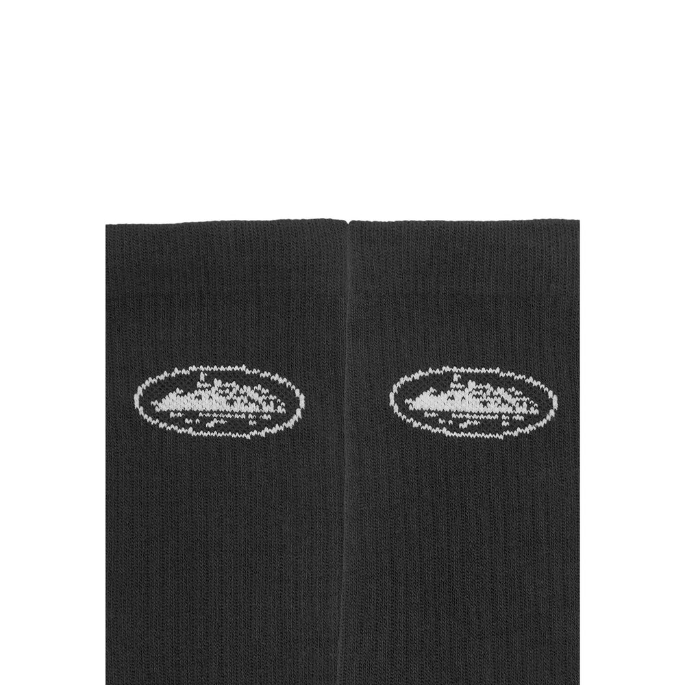 Corteiz Alcatraz Socks Black/White (2 Pack)
