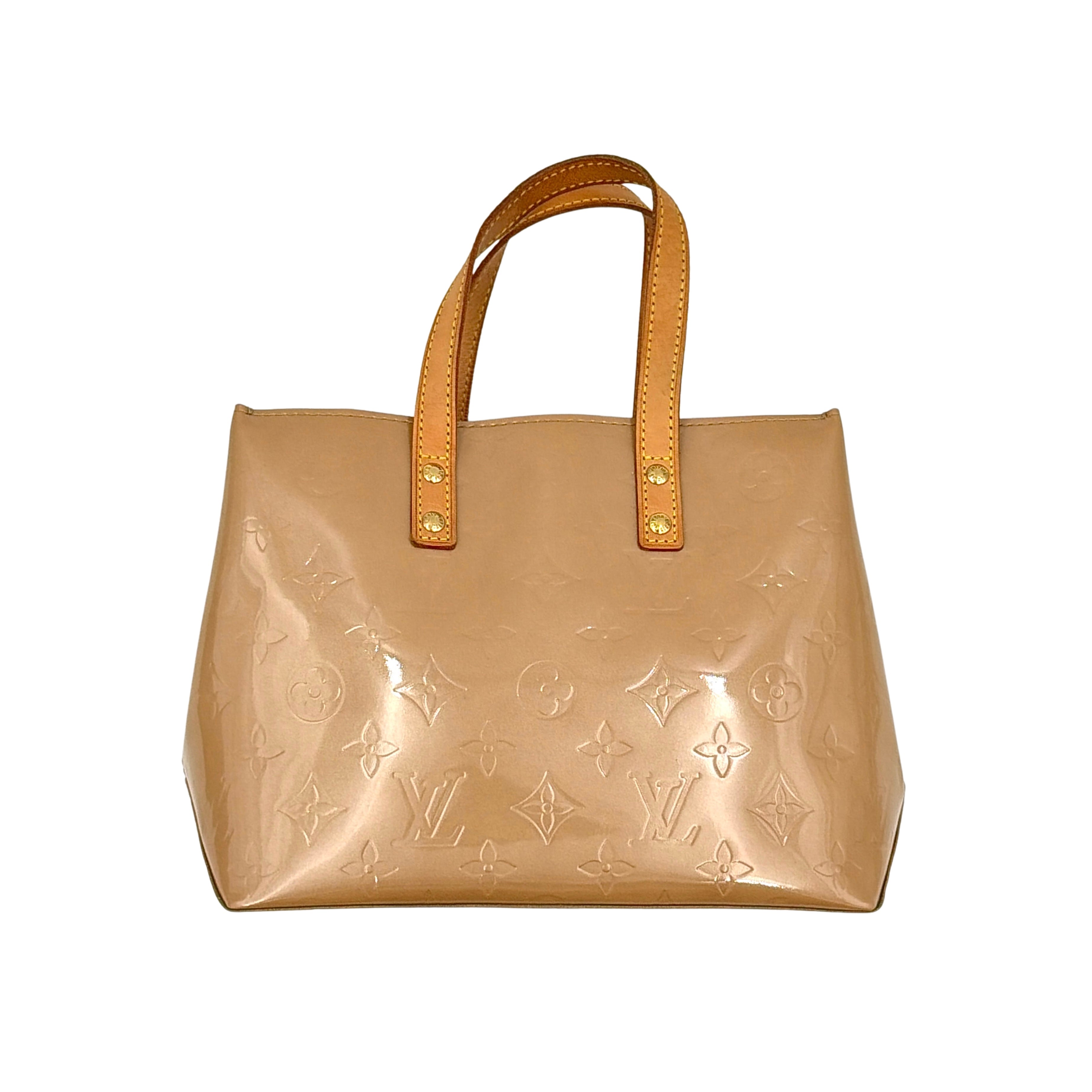 Louis Vuitton PM Vernis Read Shoulder Bag Brown