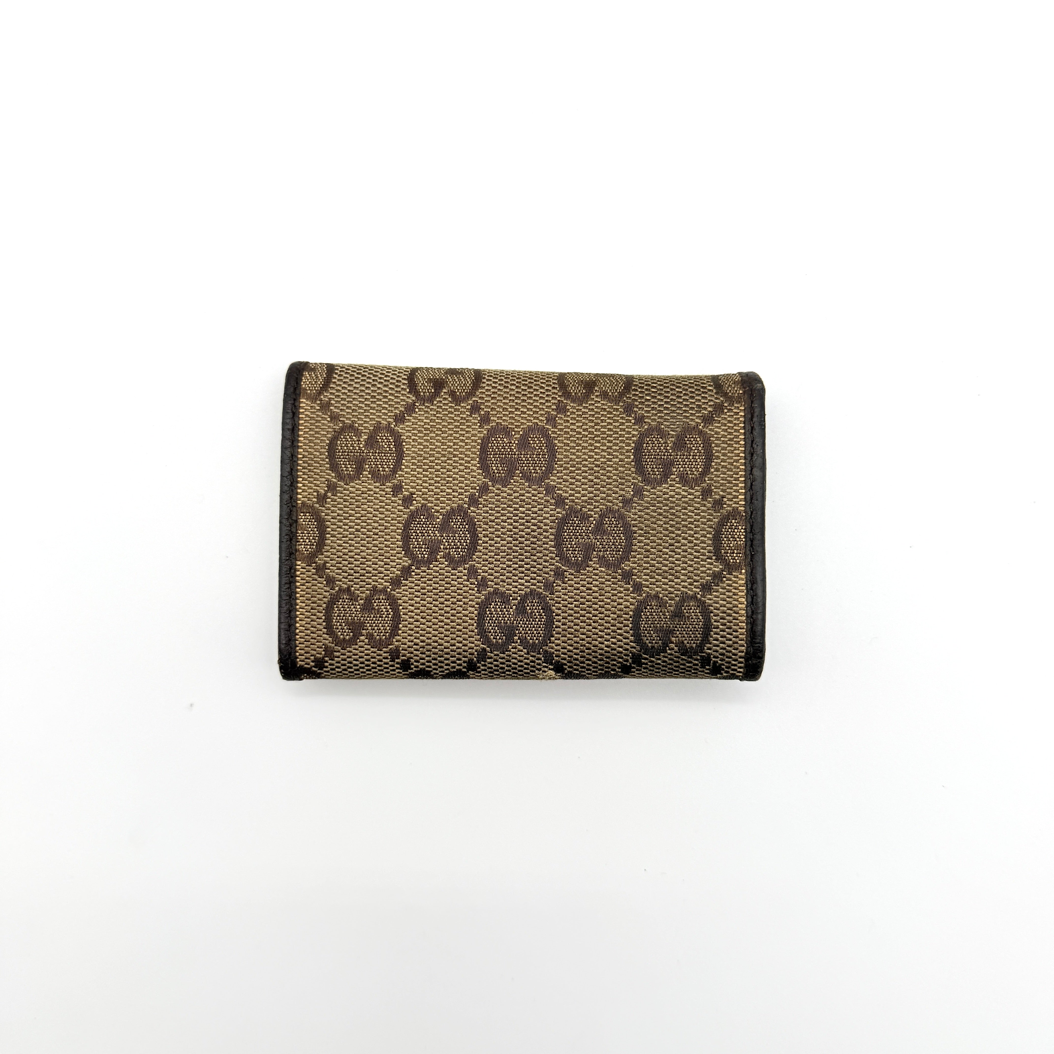 Gucci GG Monogram Key Case Beige/Brown