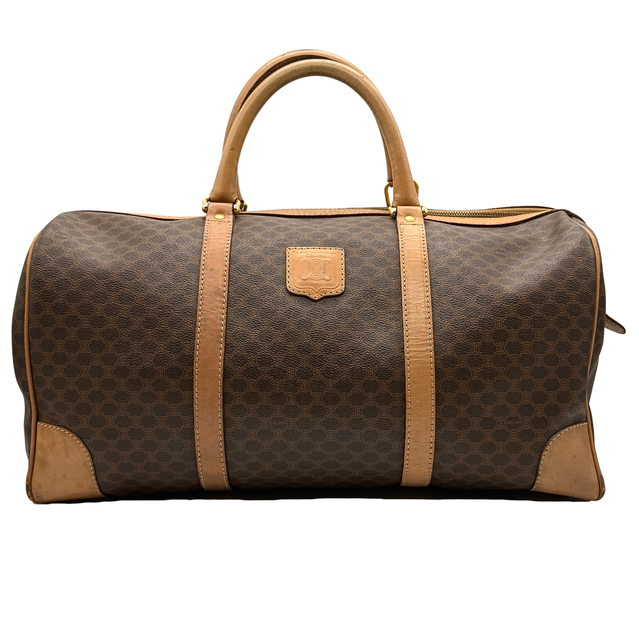 Celine Macadam Triomphe Duffle Bag Brown/Tan