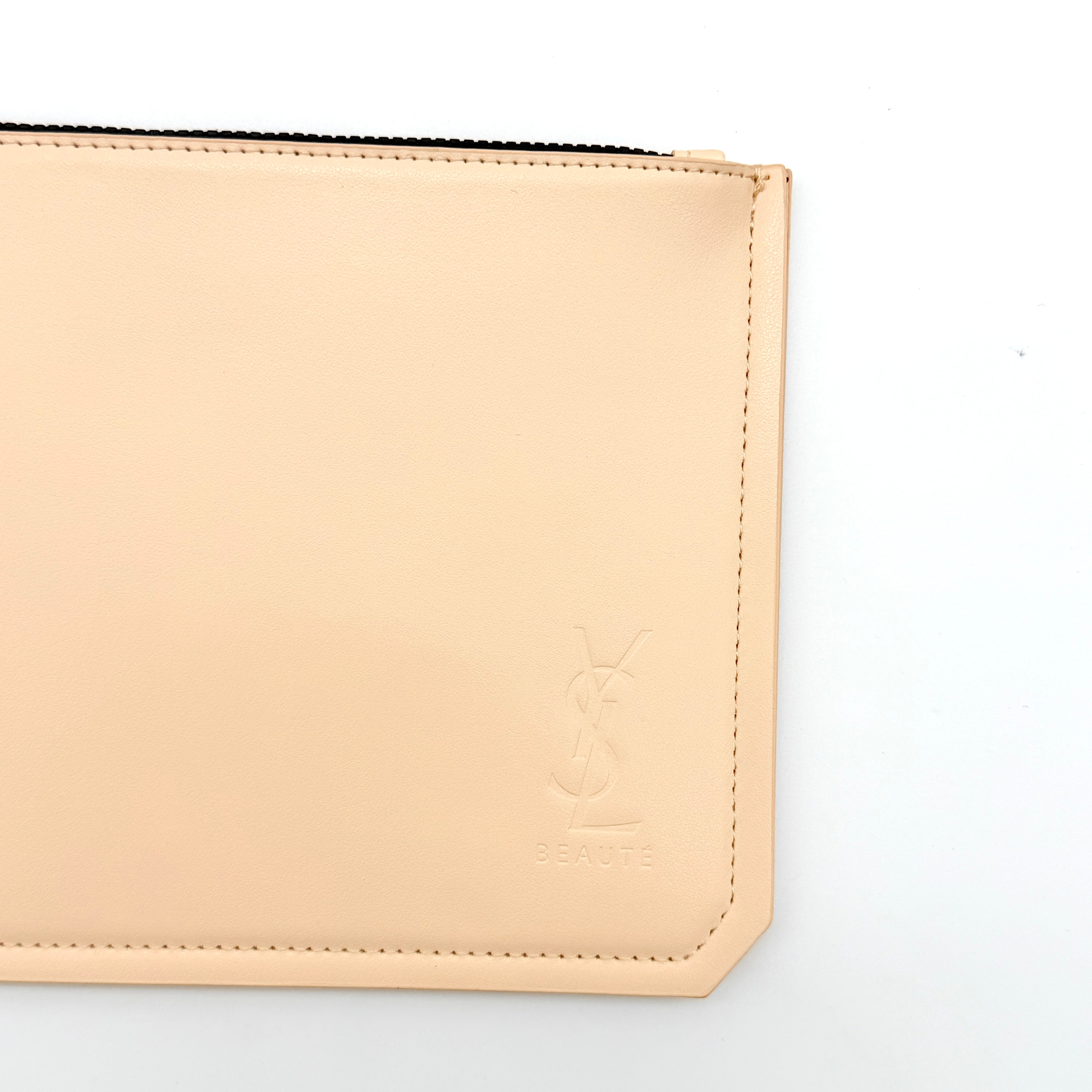 YSL Saint Laurent Beaute Pouch Beige