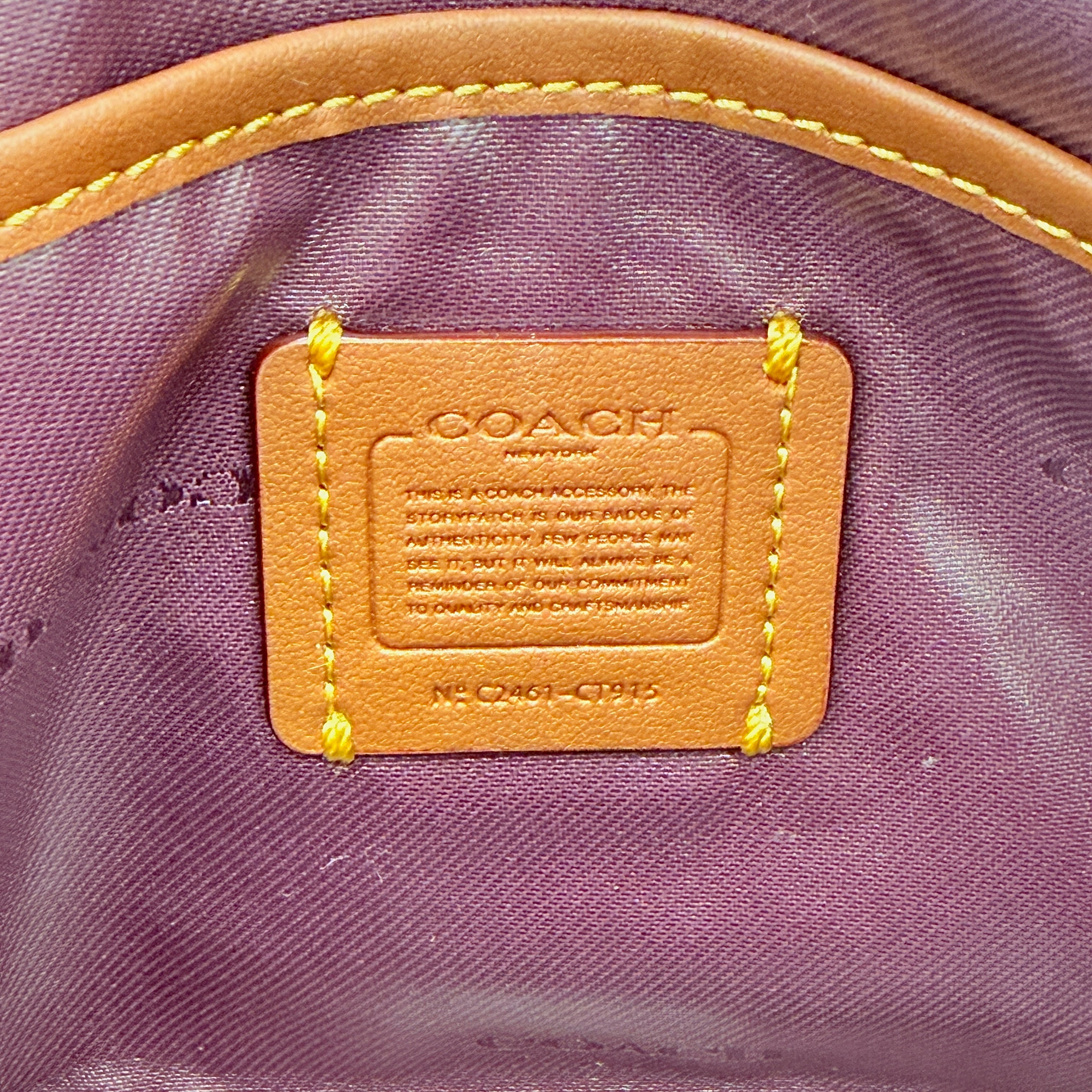 Coach Essential Cosmetic Pouch Tie-Dye Purple