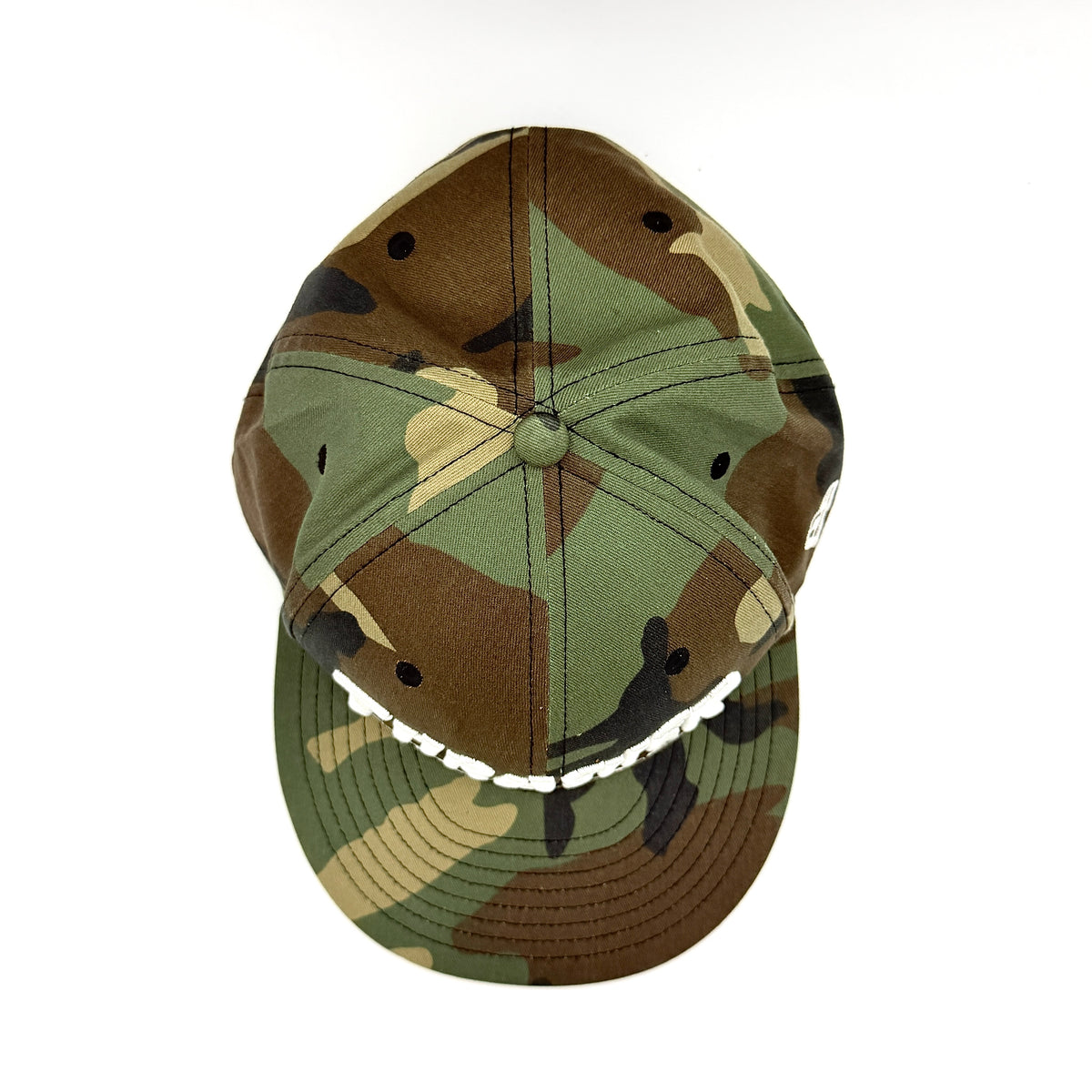 Thrasher Magazine Outlined Snapback Cap Camo Green
