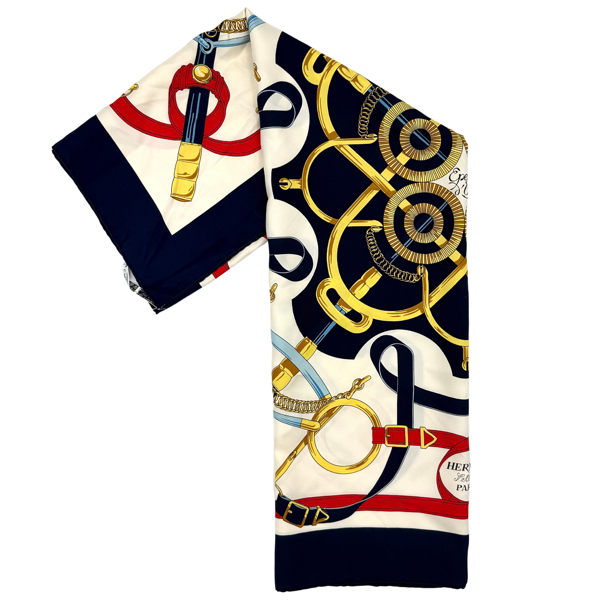 Hermès Éperon D'Or Silk Scarf Multicolor
