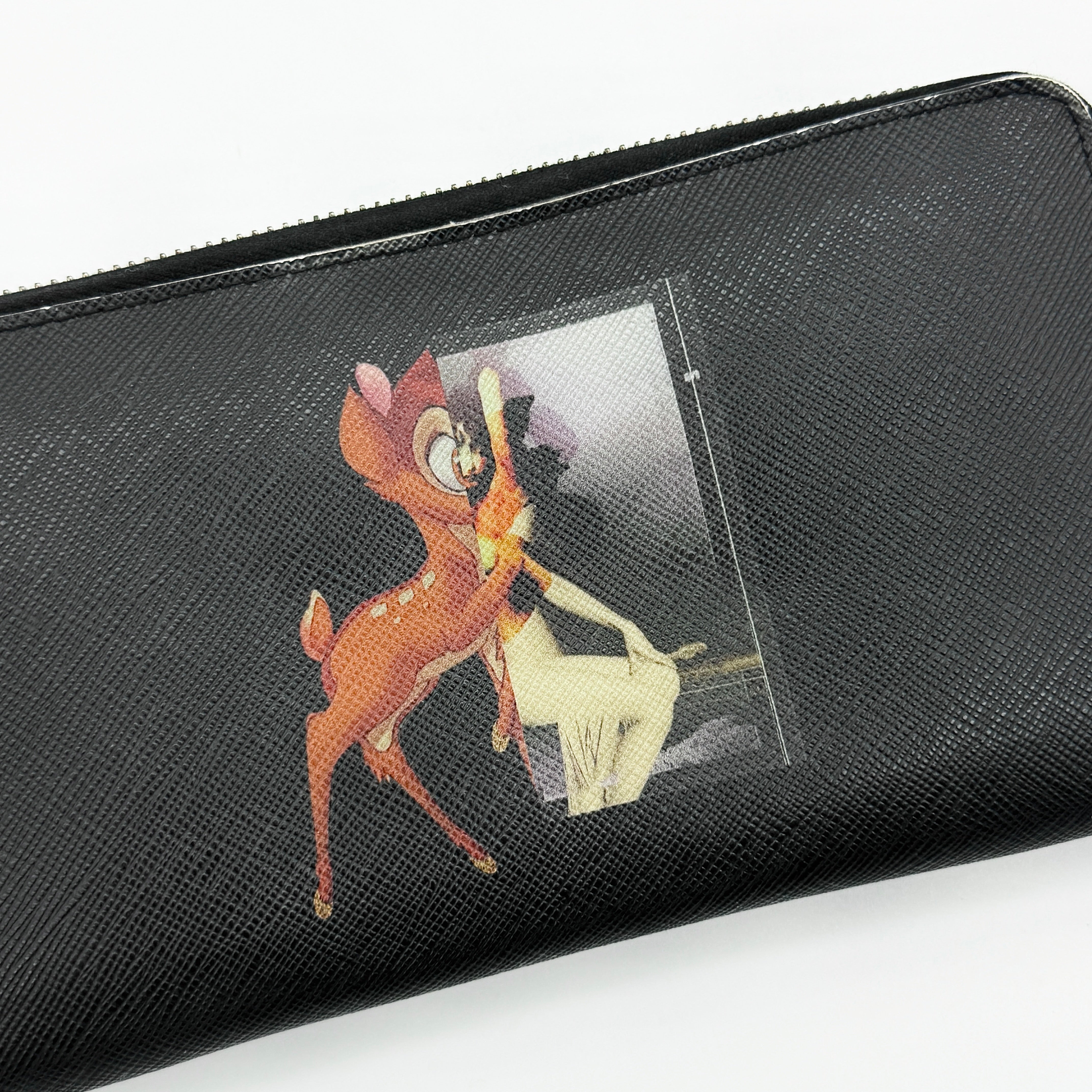 Givenchy Bambi Zip-Around Long Wallet Black