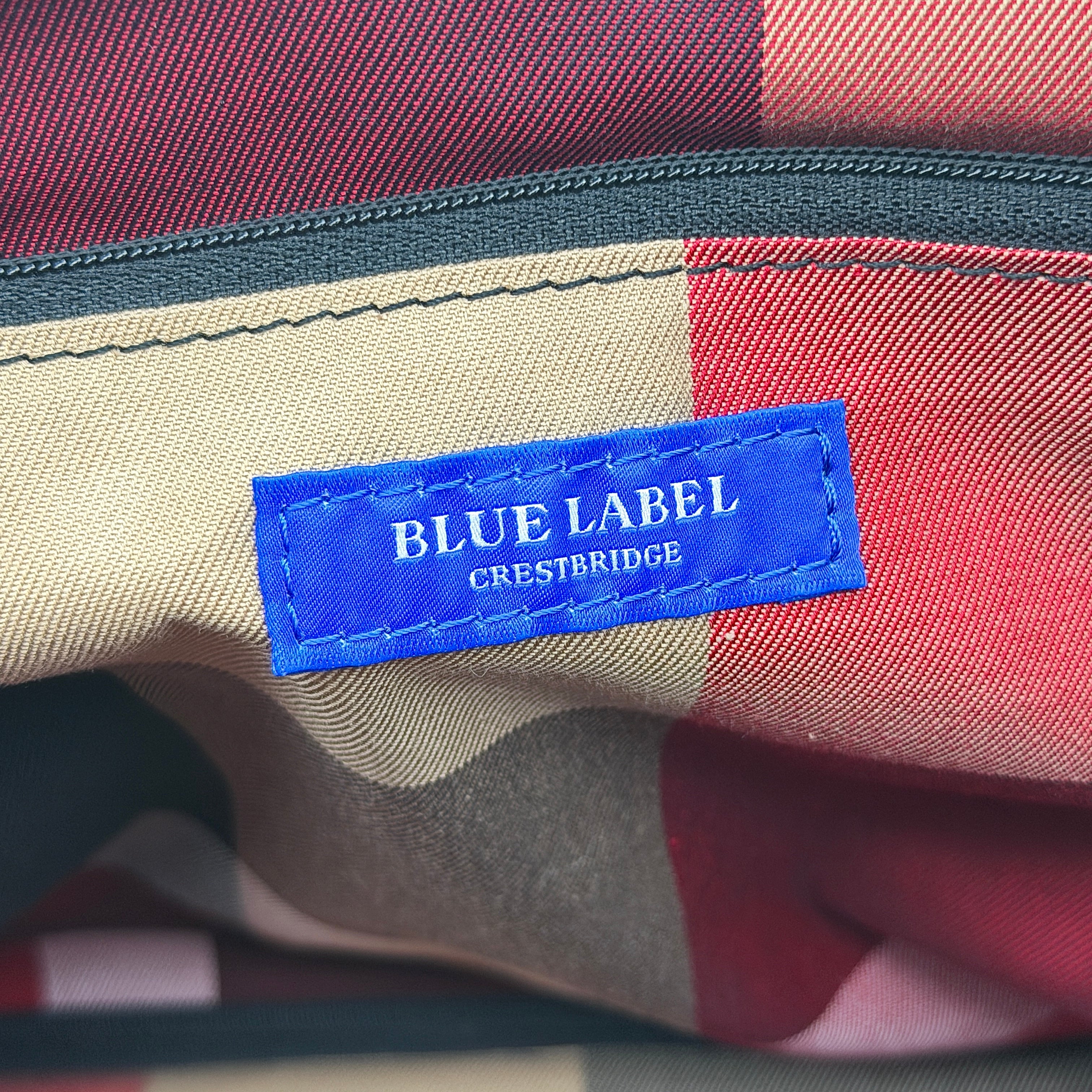 Burberry Blue Label Crestbridge Ribbon Denim Shoulder Bag Blue/Brown